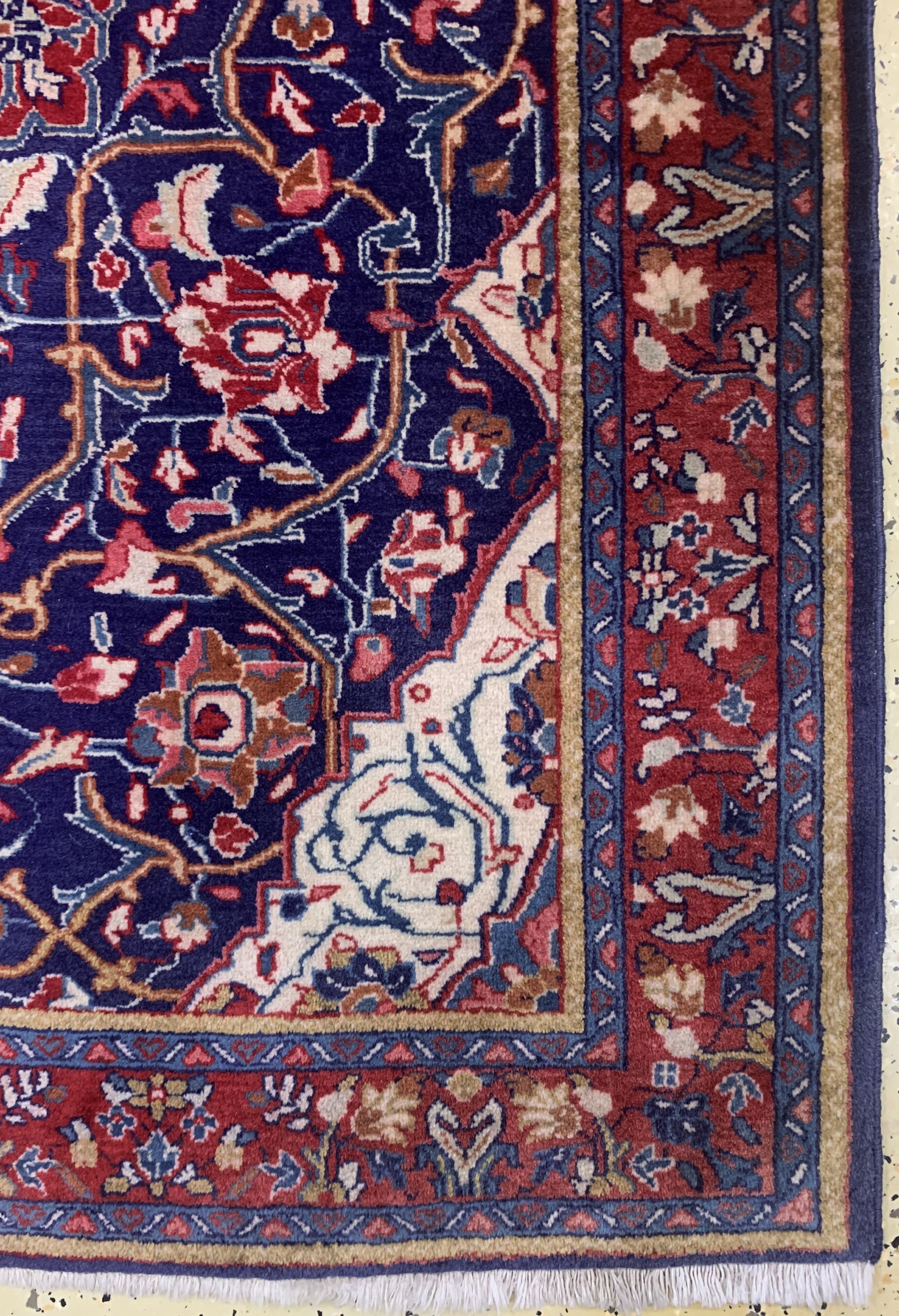 Detail a: Sarogh, Persien, Mitte 20.Jhd, Wolle auf Baumwolle, ca. 148 x 112 cm, EHZ: 1-2