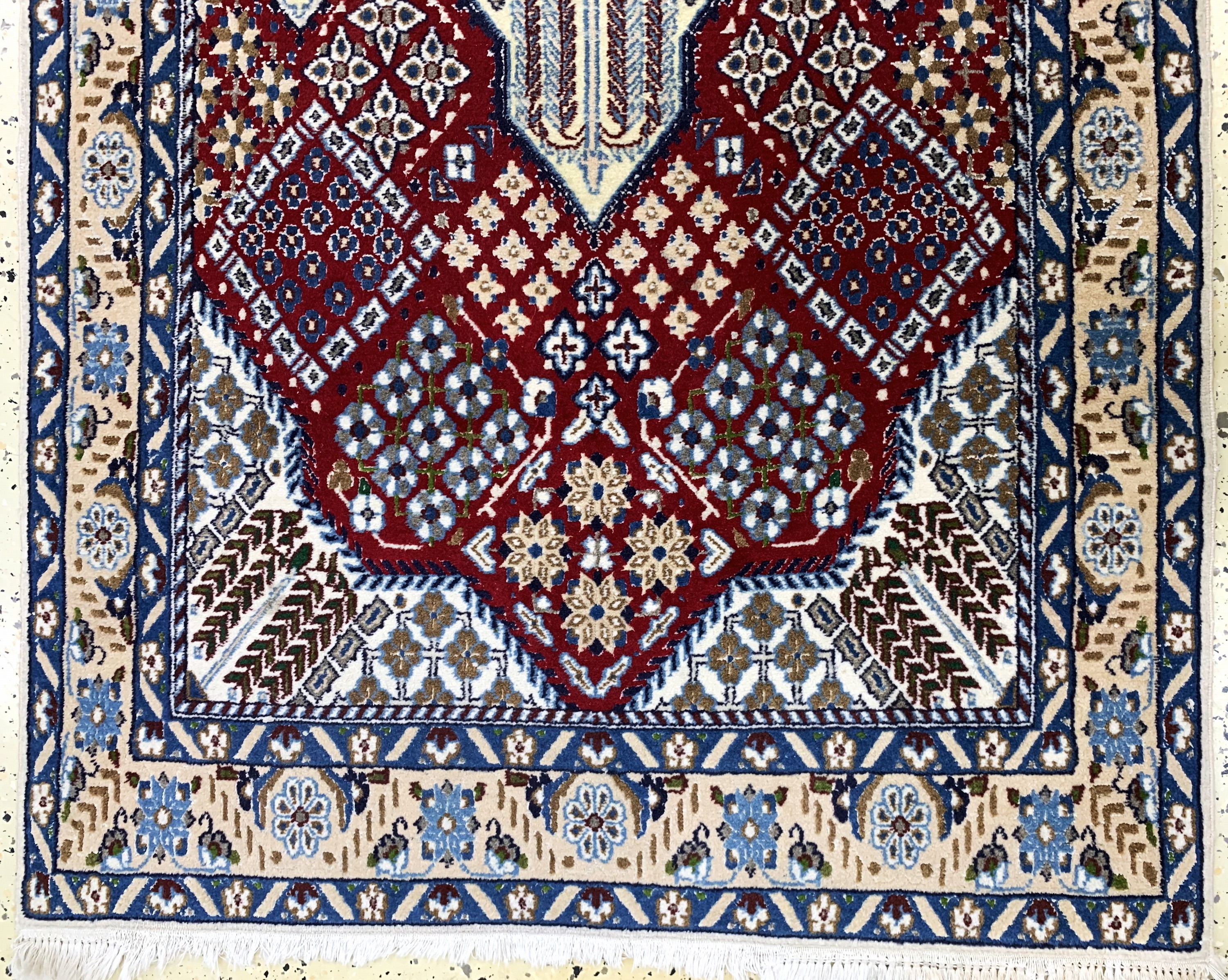 Detail b: 2 Lots Nain fein(9 La), Persien, Ende 20.Jhd, Korkwolle mit Seide, ca. 160 x 95 cm, EHZ: 2