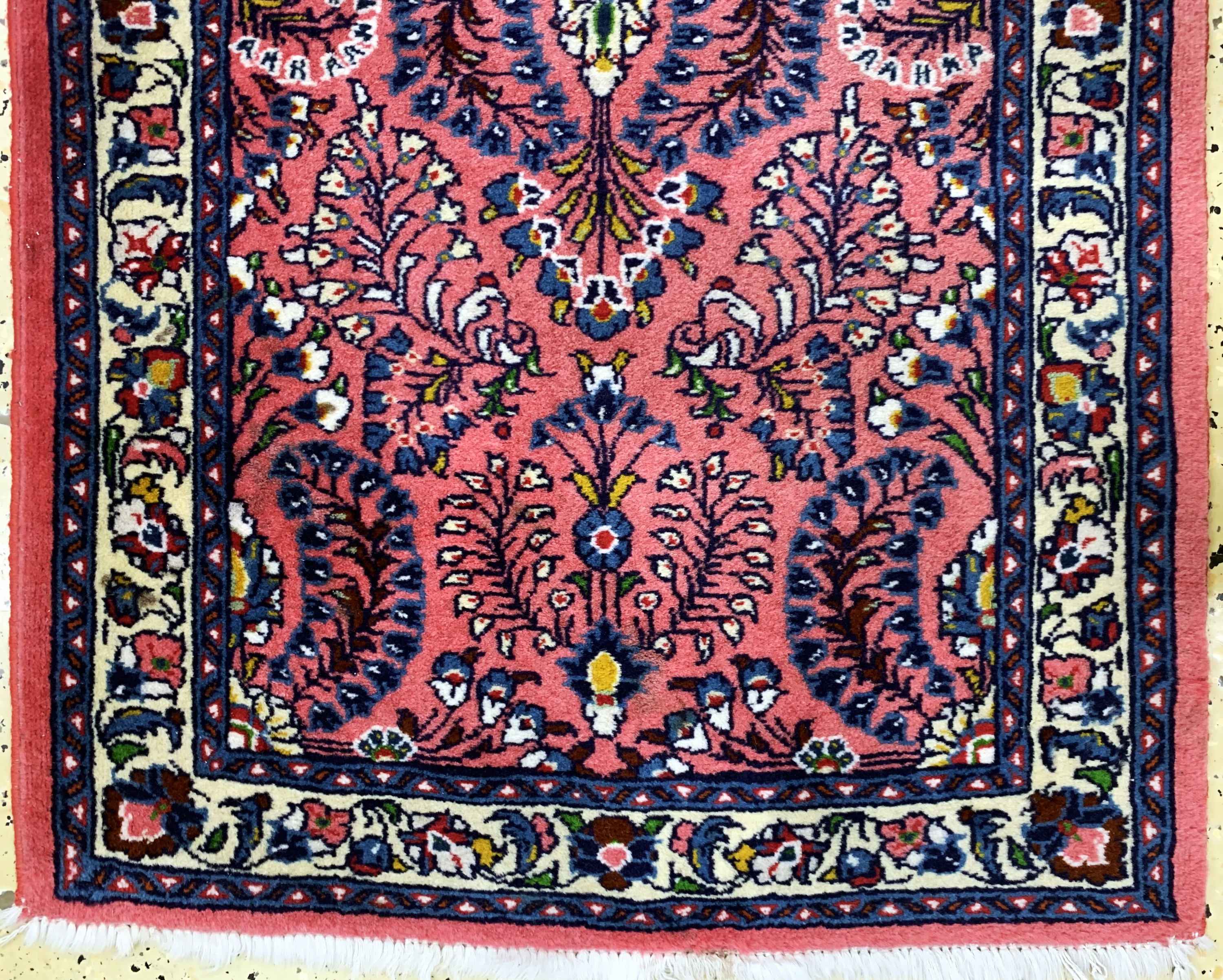 Detail b: 2 Lots Sarogh & Nain, Persien, Ende 20.Jhd,Wolle auf Baumwolle, ca. 130 x 68 cm & ca. 90 x 57 cm, EHZ: 2