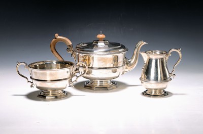 Image Tea set, England, Mappin & Webb, London, around 1925, sterling silver, year letter k, ...