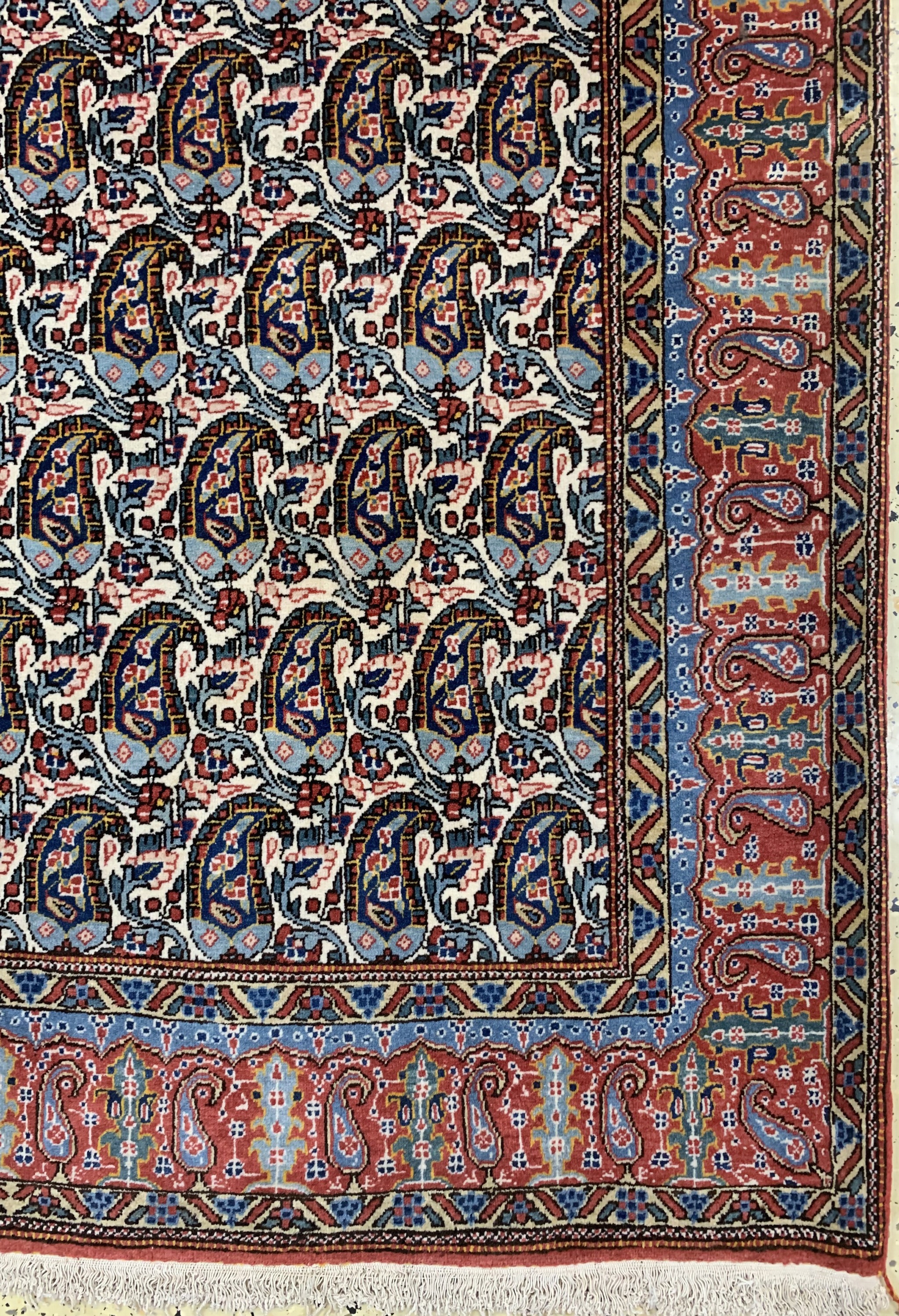 Detail a: Ghom Kork, Persien, Mitte 20.Jhd, Korkwolleauf Baumwolle, ca. 215 x 138 cm, EHZ: 2