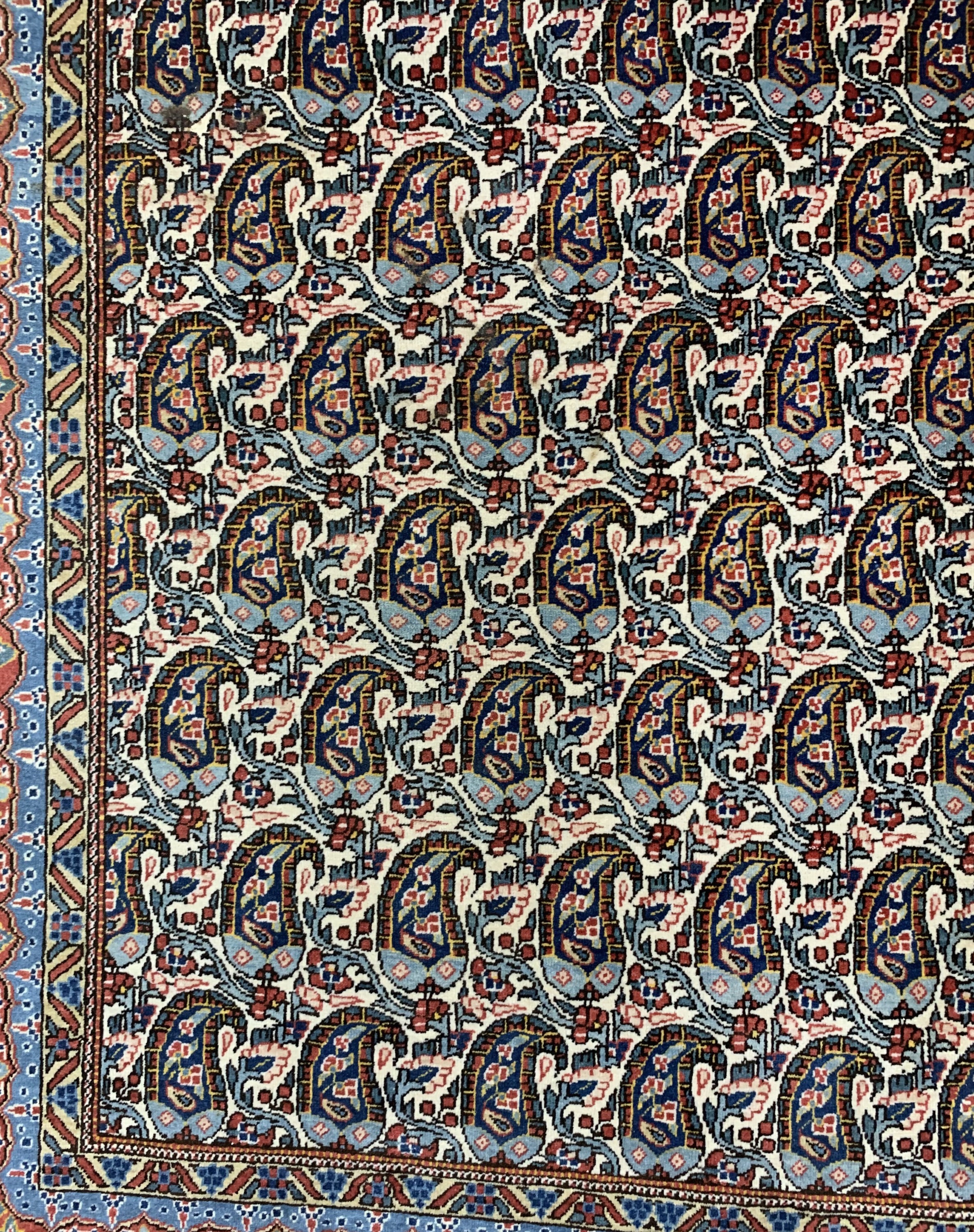 Detail b: Ghom Kork, Persien, Mitte 20.Jhd, Korkwolleauf Baumwolle, ca. 215 x 138 cm, EHZ: 2