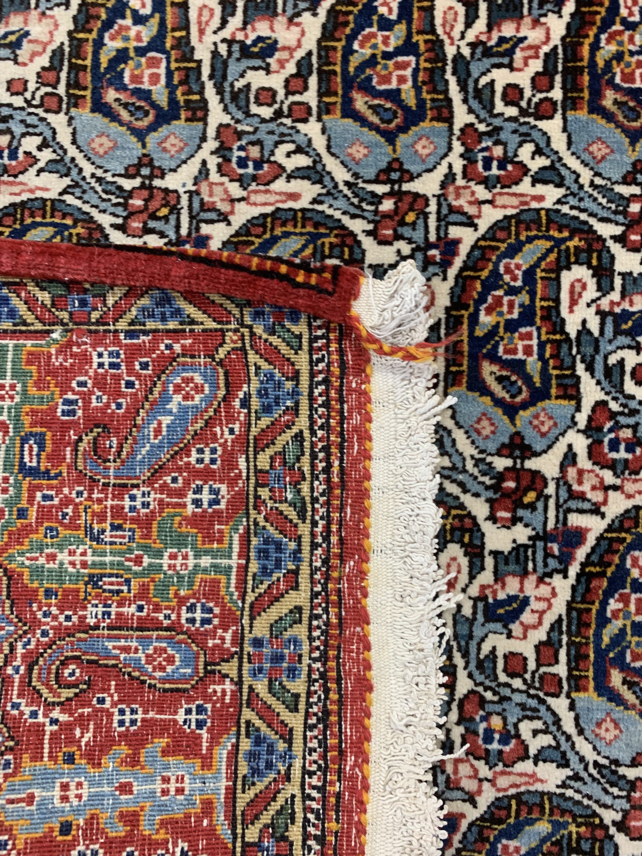 Detail e: Ghom Kork, Persien, Mitte 20.Jhd, Korkwolleauf Baumwolle, ca. 215 x 138 cm, EHZ: 2