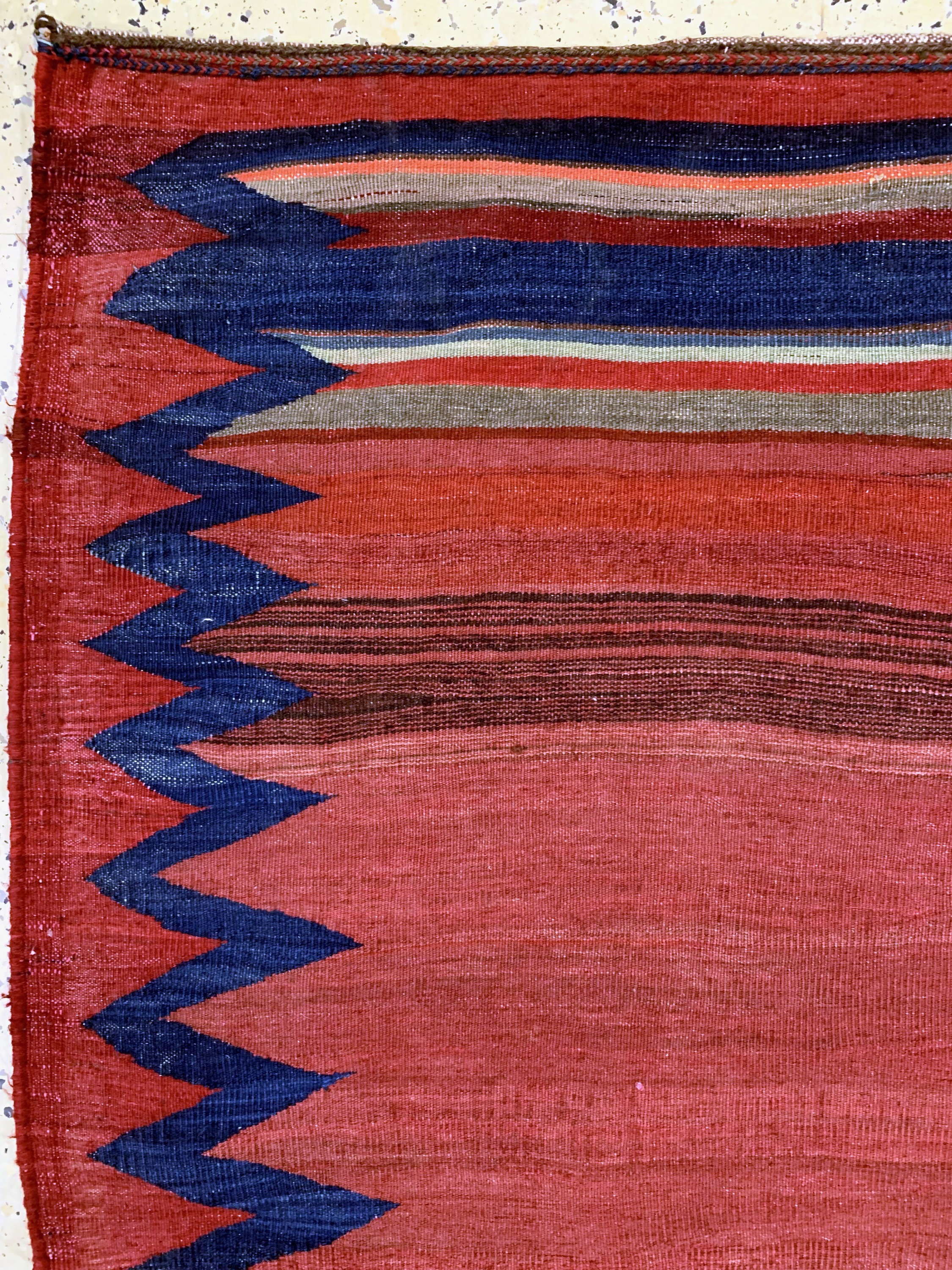 Detail c: Afschar Sofreh, Persien, um 1930, Wolle aufWolle, ca. 133 x 132 cm, EHZ: 2