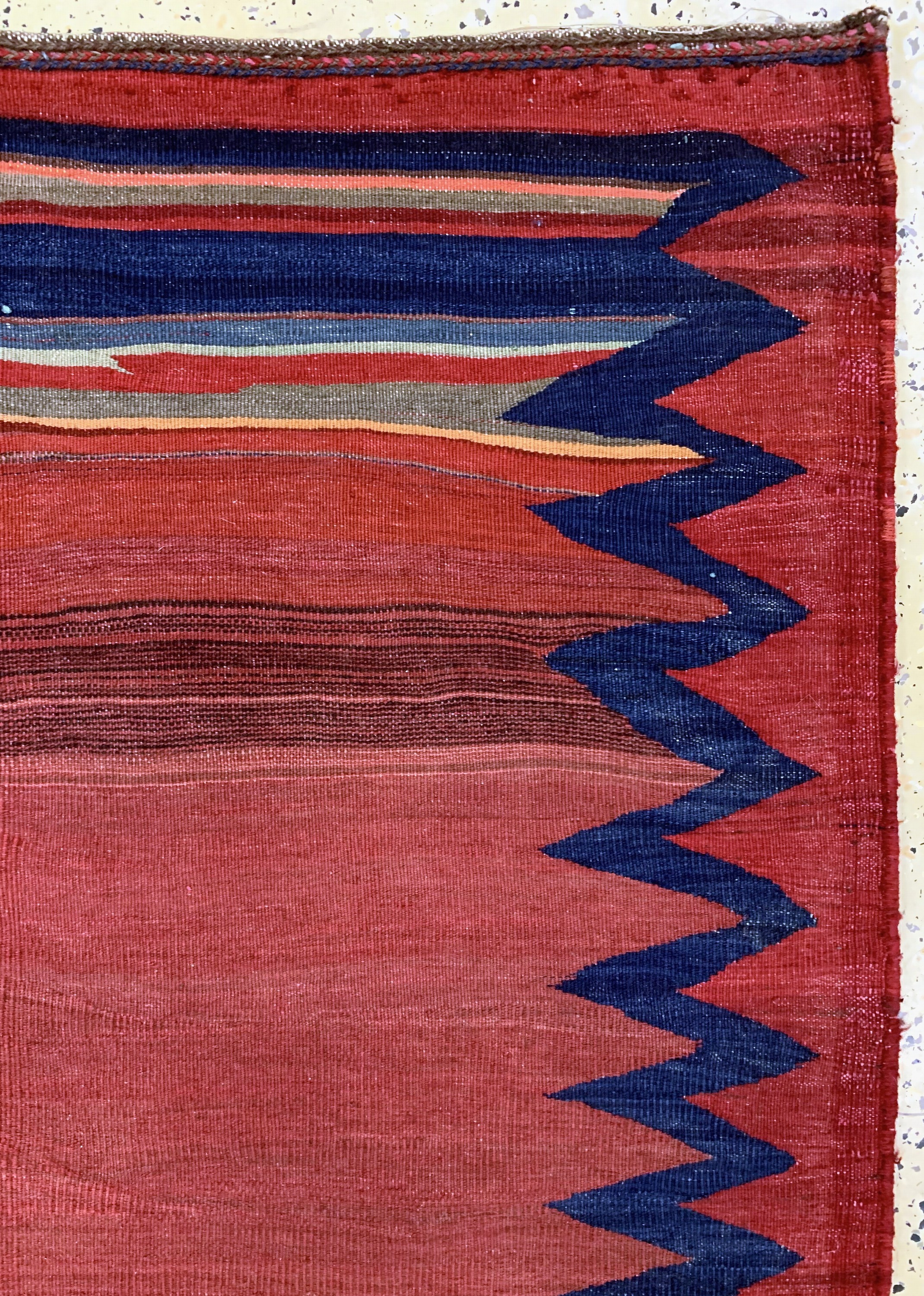 Detail d: Afschar Sofreh, Persien, um 1930, Wolle aufWolle, ca. 133 x 132 cm, EHZ: 2
