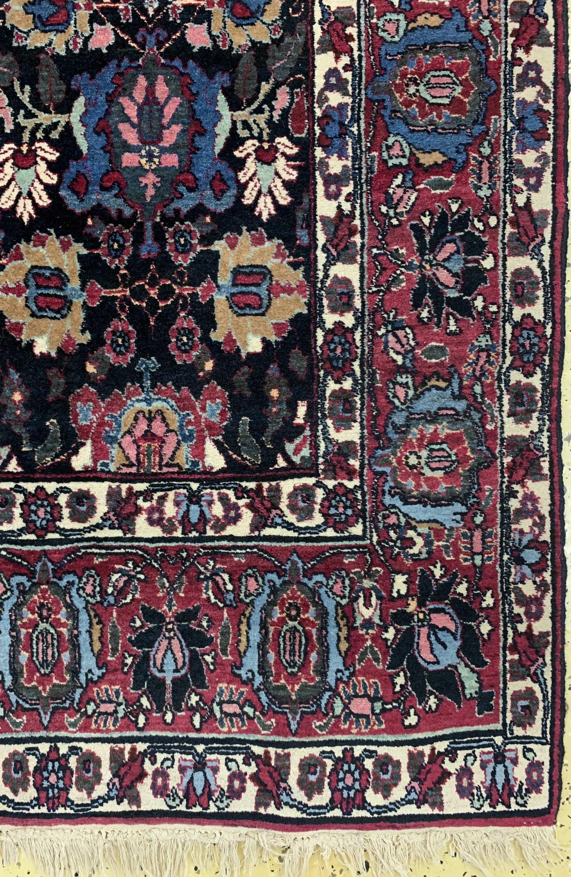 Detail a: Weramin alt, Persien, um 1930, Wolle auf Baumwolle, ca. 193 x 140 cm, EHZ: 2