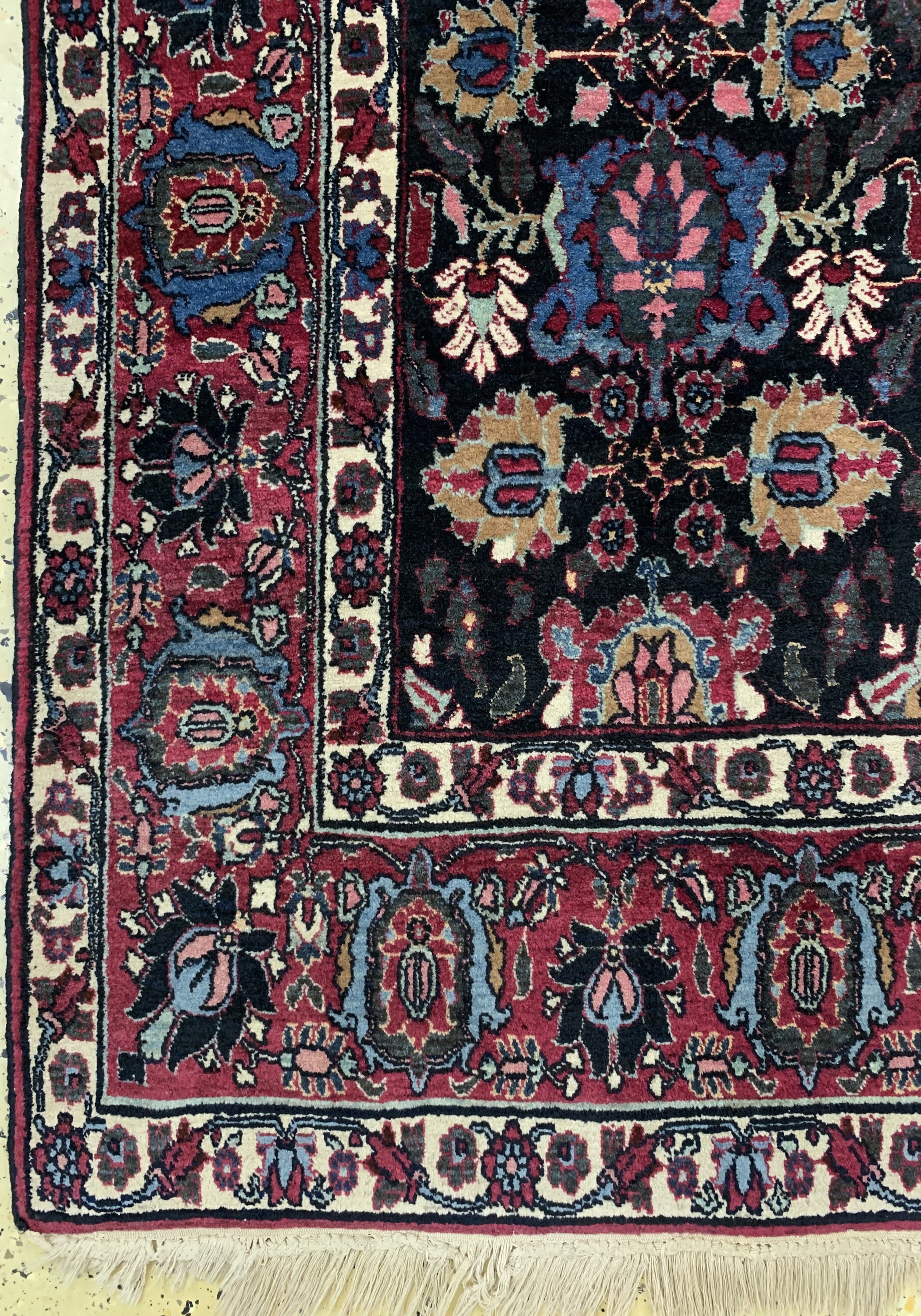 Detail b: Weramin alt, Persien, um 1930, Wolle auf Baumwolle, ca. 193 x 140 cm, EHZ: 2