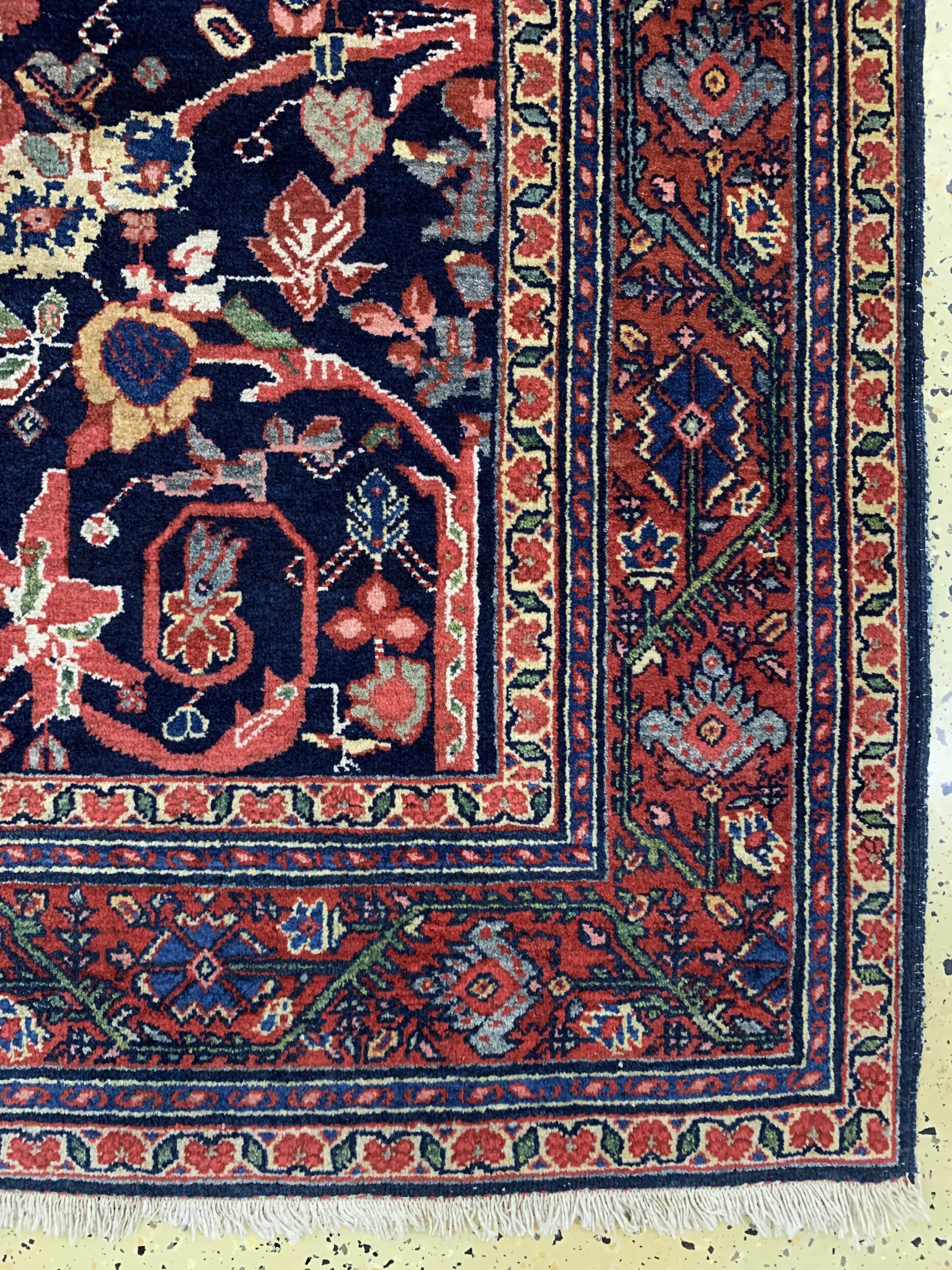 Detail a: Sarogh Mahal"Mostofi-Design", Persien, um 1930, Wolle auf Baumwolle, ca. 205 x 135 cm, EHZ: 2