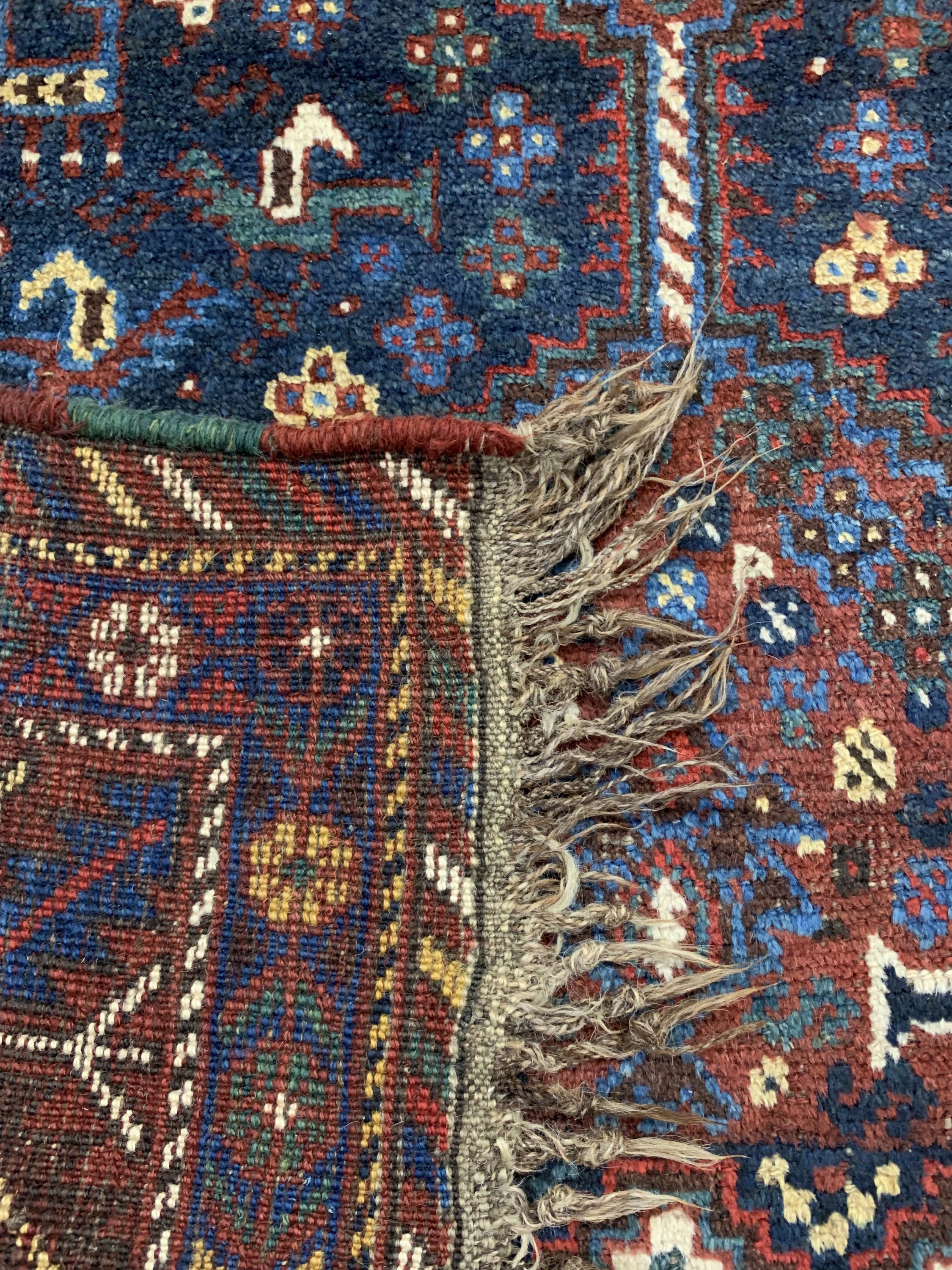 Detail g: Khamseh"Chicken-Typus"antik, Persien, um 1900, Wolle auf Wolle, ca. 200 x 165 cm, EHZ: 3
