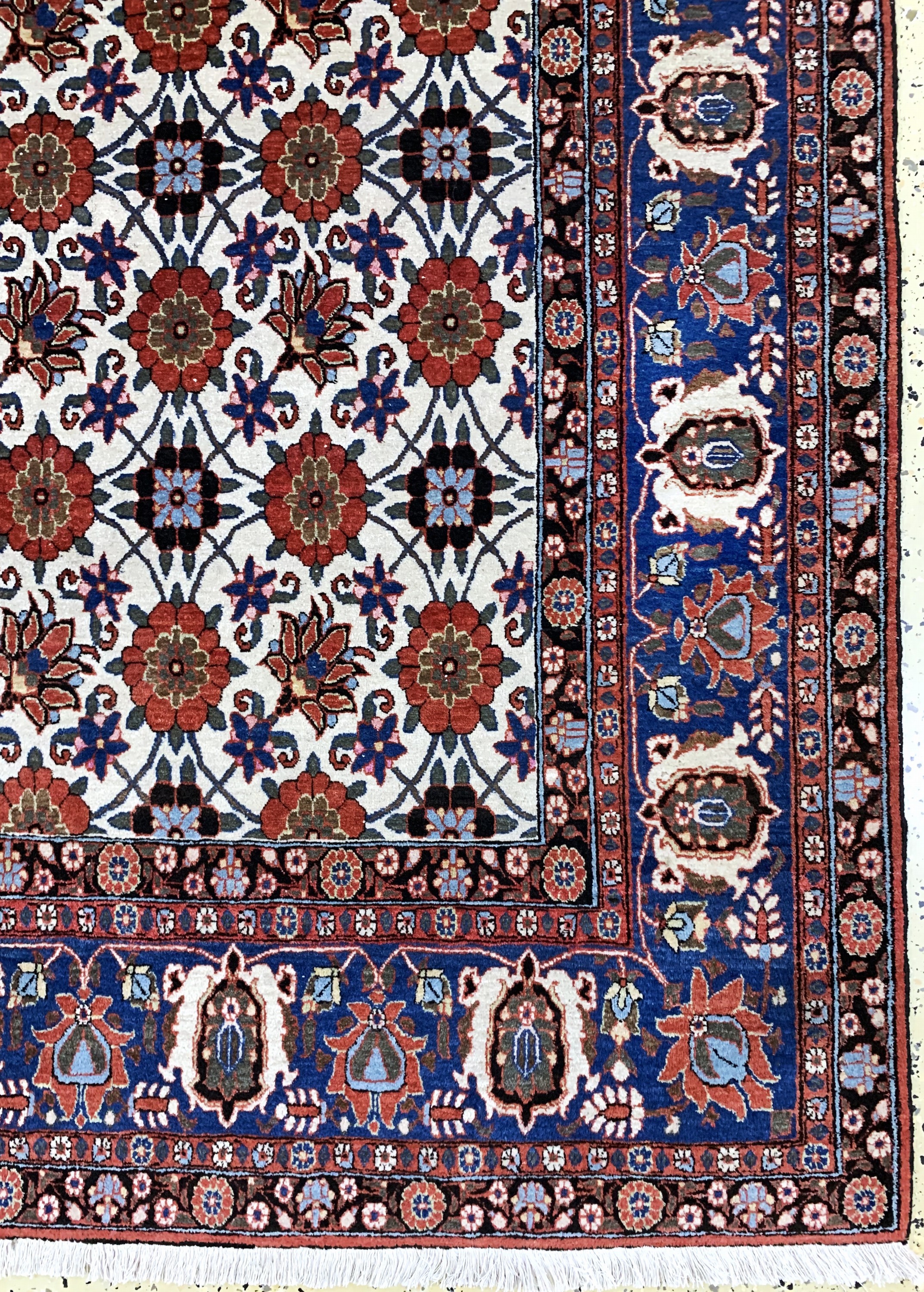 Detail a: Weramin alt fein, Persien, um 1930, Wolle auf Baumwolle, ca. 315 x 210 cm, Reinigungsbedürftig, EHZ: 2