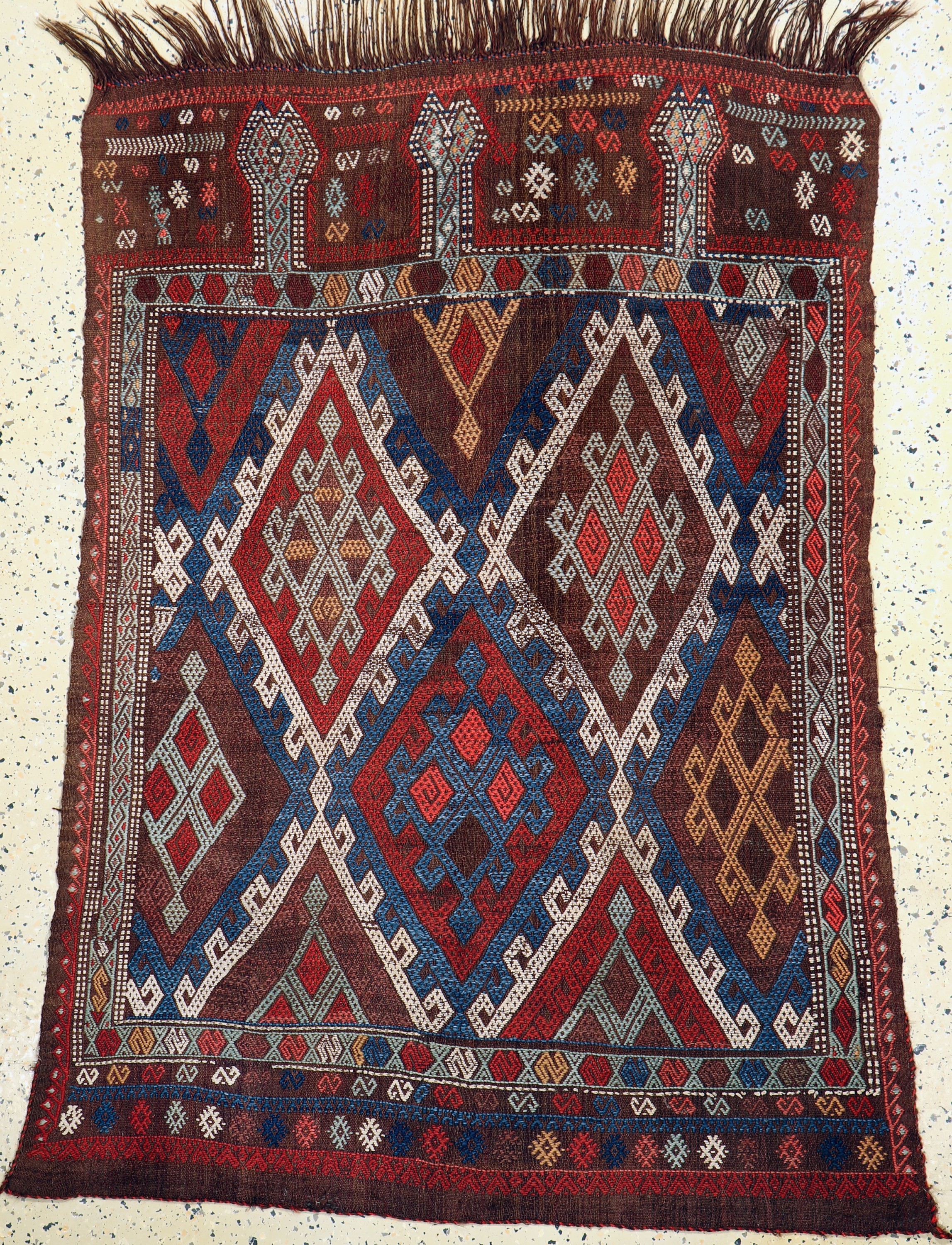 Obruk Zili Kelim, Türkei, Anfang 20.Jhd, Wolle auf Wolle, ca. 150 x 120 cm, EHZ: 2