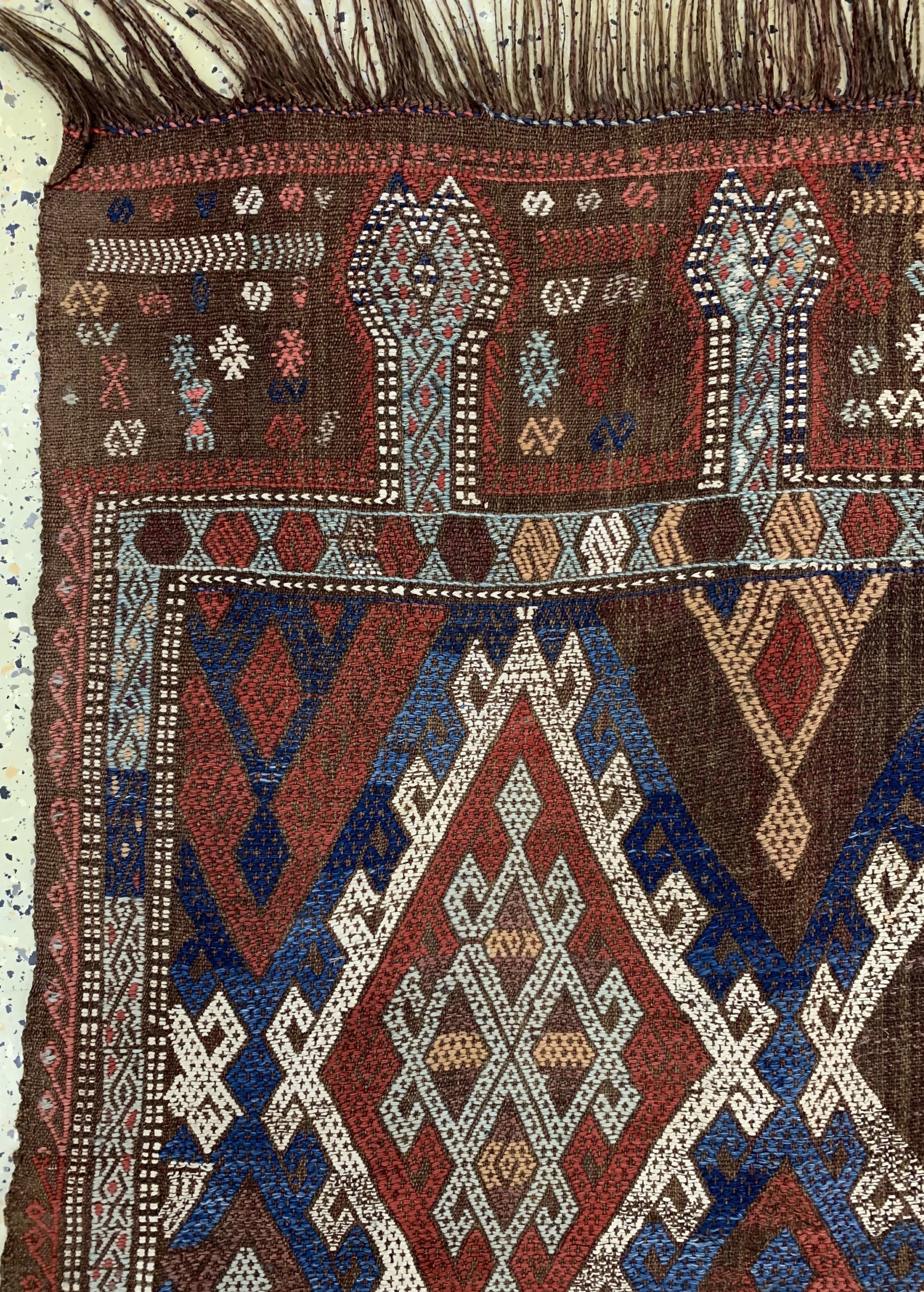 Detail c: Obruk Zili Kelim, Türkei, Anfang 20.Jhd, Wolle auf Wolle, ca. 150 x 120 cm, EHZ: 2