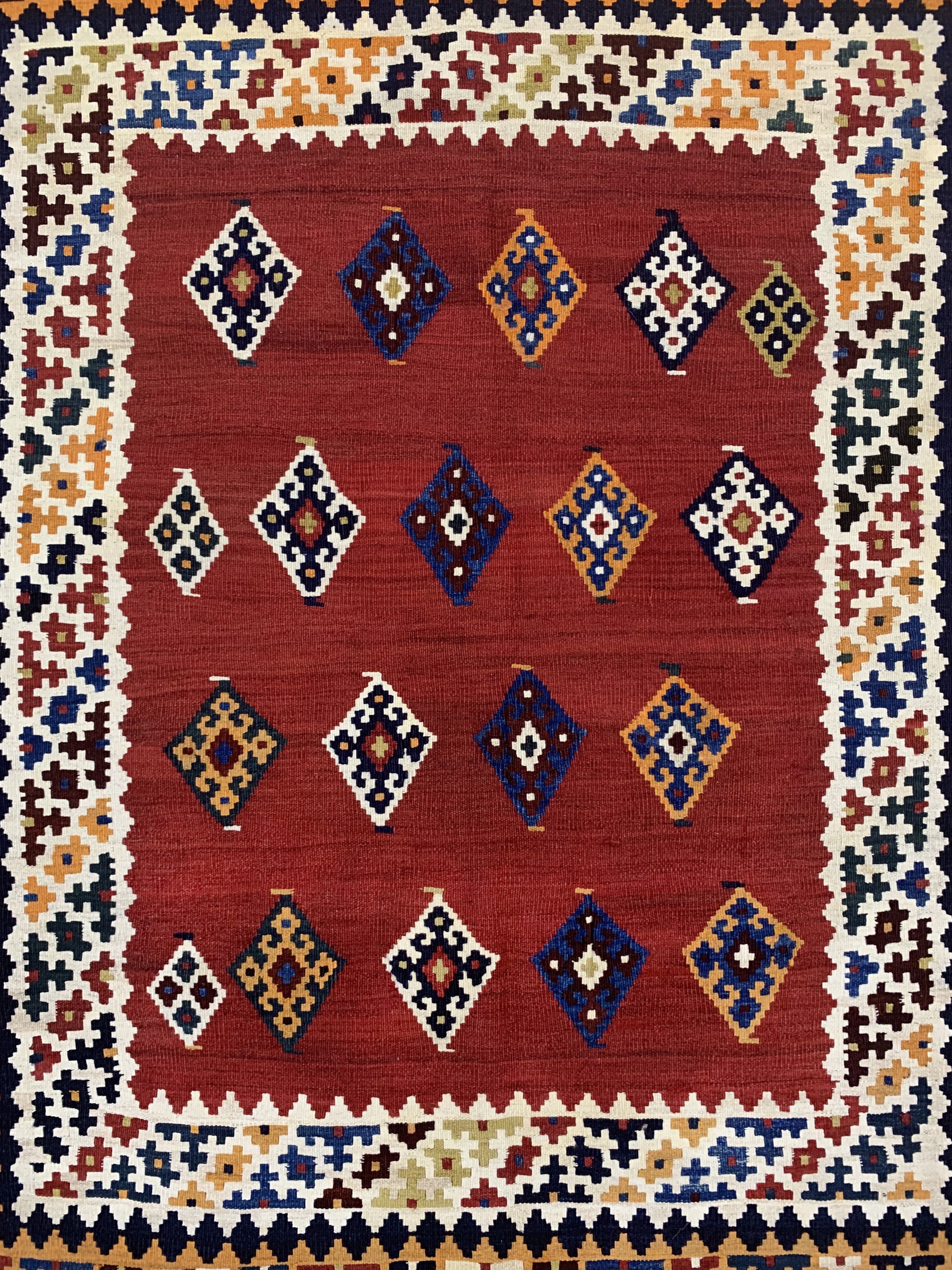 Detail c: Ghaschgai Kelim, Persien, Anfang 20.Jhd, Wolle auf Wolle, ca. 218 x 164 cm, EHZ: 2