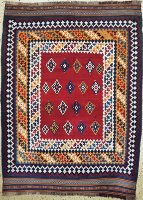 Image Ghashgai Kilim, Persia, early 20th century, wool on wool, approx. 218 x 164 cm, ...