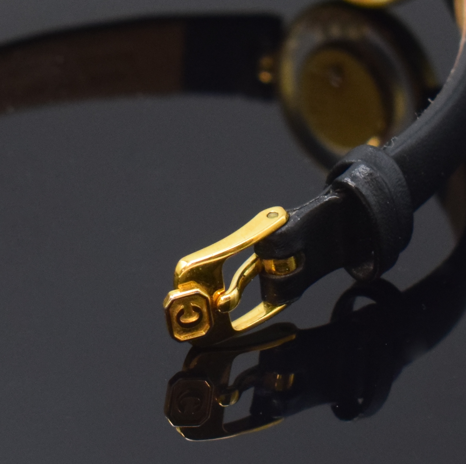 Detail b: CHOPARD Happy Diamonds Damenarmbanduhr in GG 750/000 Referenz 4049, Schweiz verk. lt. beil. Garantie-Urkunde 01/1989, quarz, gedr. Geh., um zentrales ...