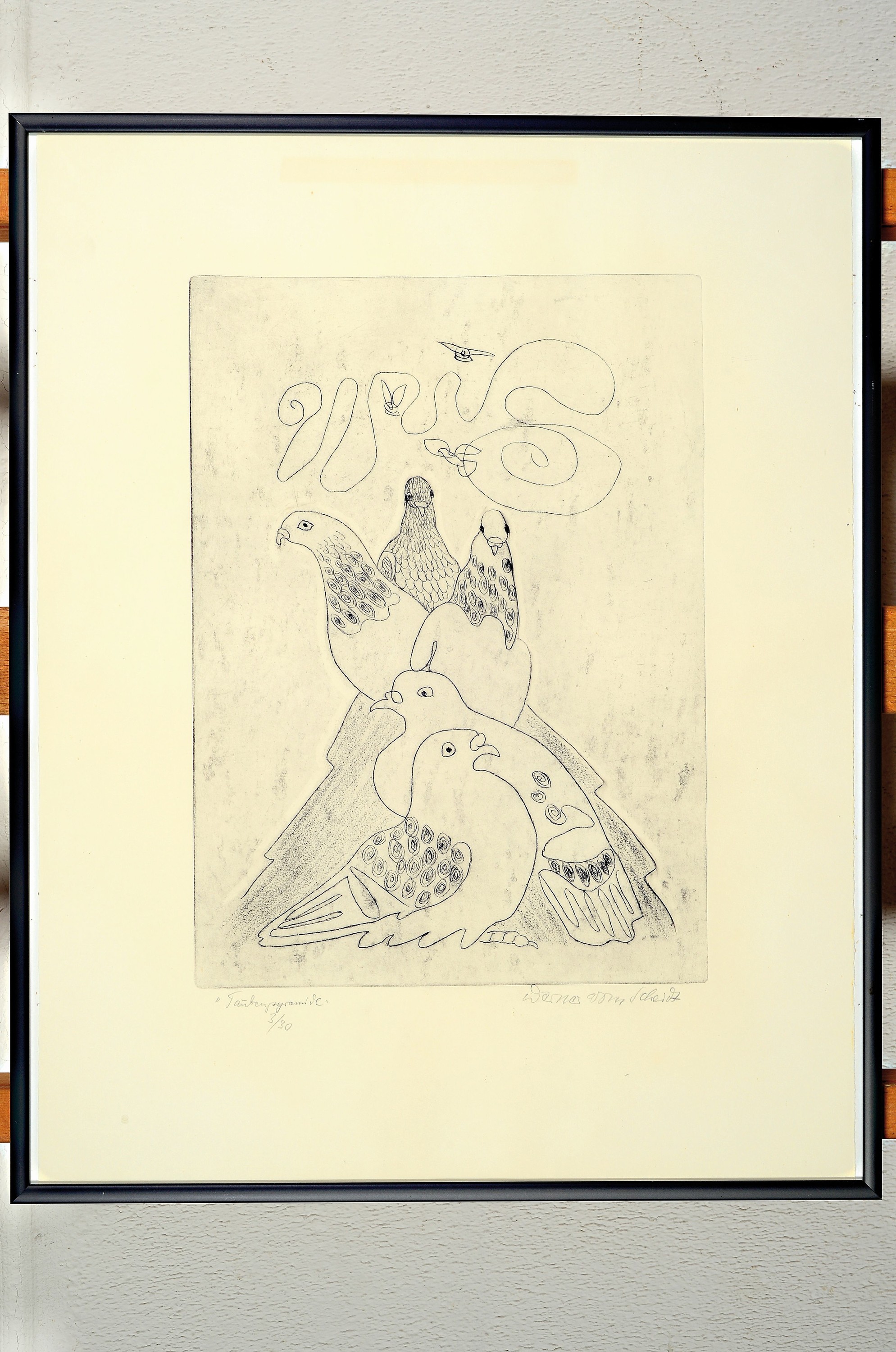 Detail m: Werner vom Scheidt, 1894 Großblittersdorf-1984 Bad Bergzabern, 2 Holzschnitte und eine Radierung: "Herbstgedicht, Holzschnitt, sign. und ...