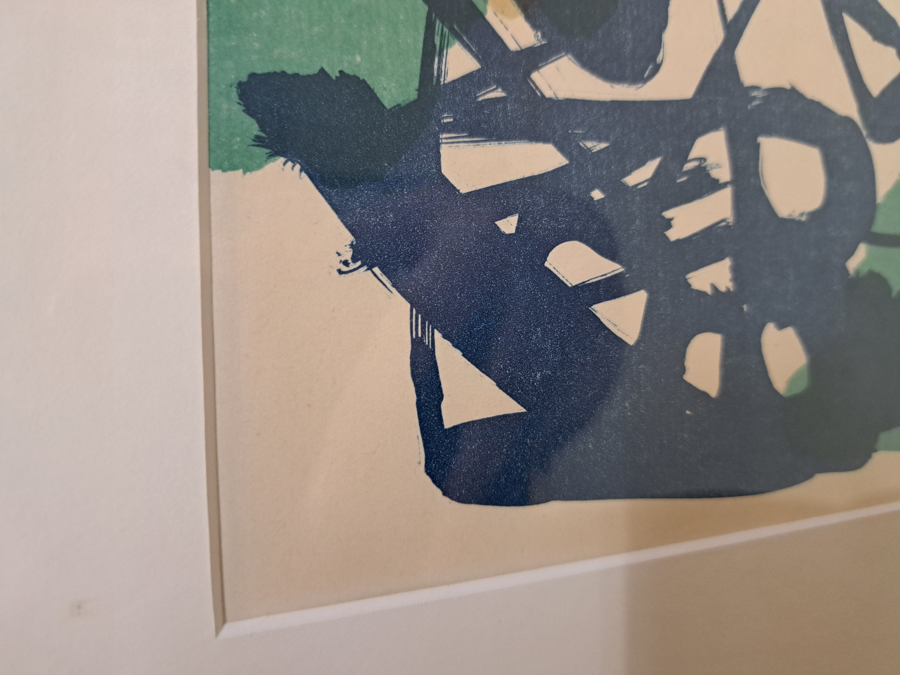 Detail c: Ernst Wilhelm Nay, 1902-1968, Algraphie 1953-2, Farblithographie, handsigniert und dat. 53, num. 9/40, ca. 48x61cm, PP, u.Gl., R. ca. 6+4x76cm
