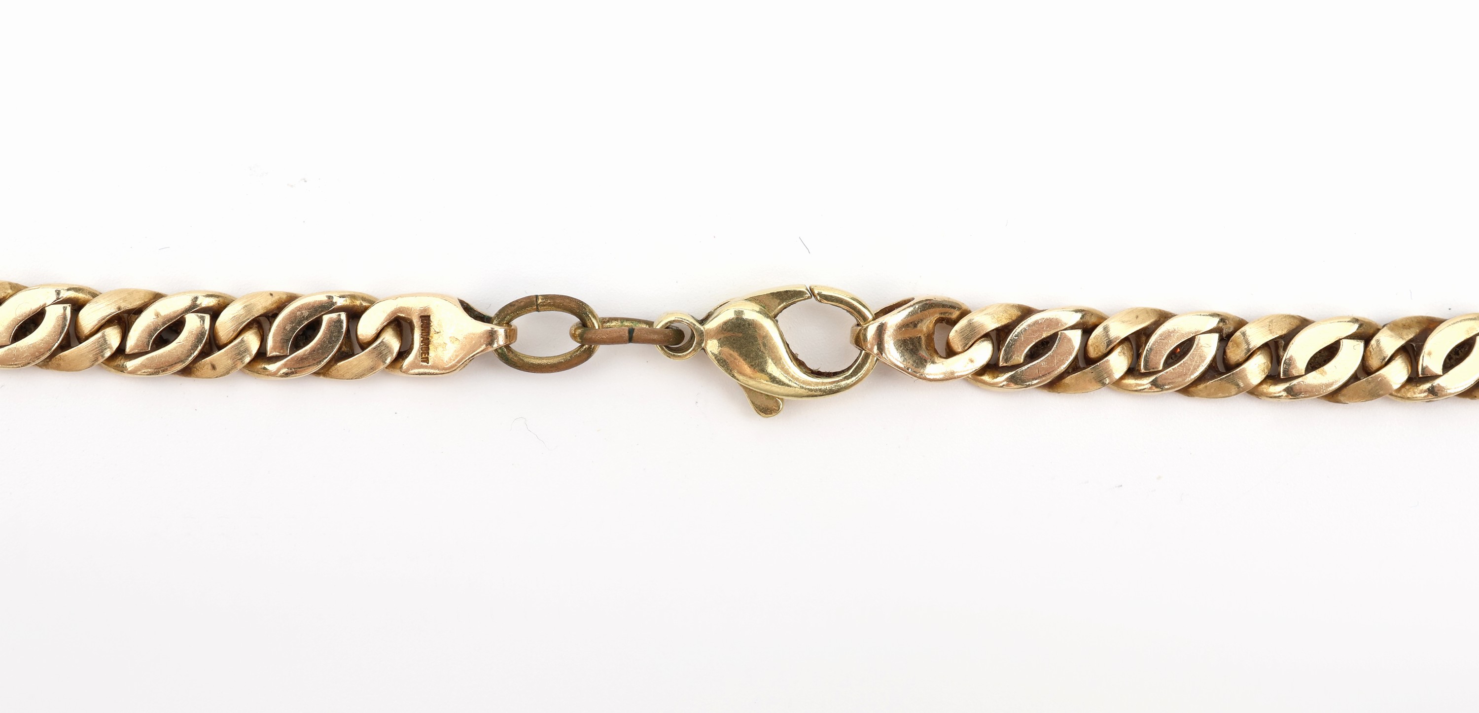 Detail a: 14 kt Gold Kette, GG 585/000, ca. 66.8 g, L. ca. 51 cm, Karabinerschließe GG 375/000, 2 Verlängerungsösen metall verg.