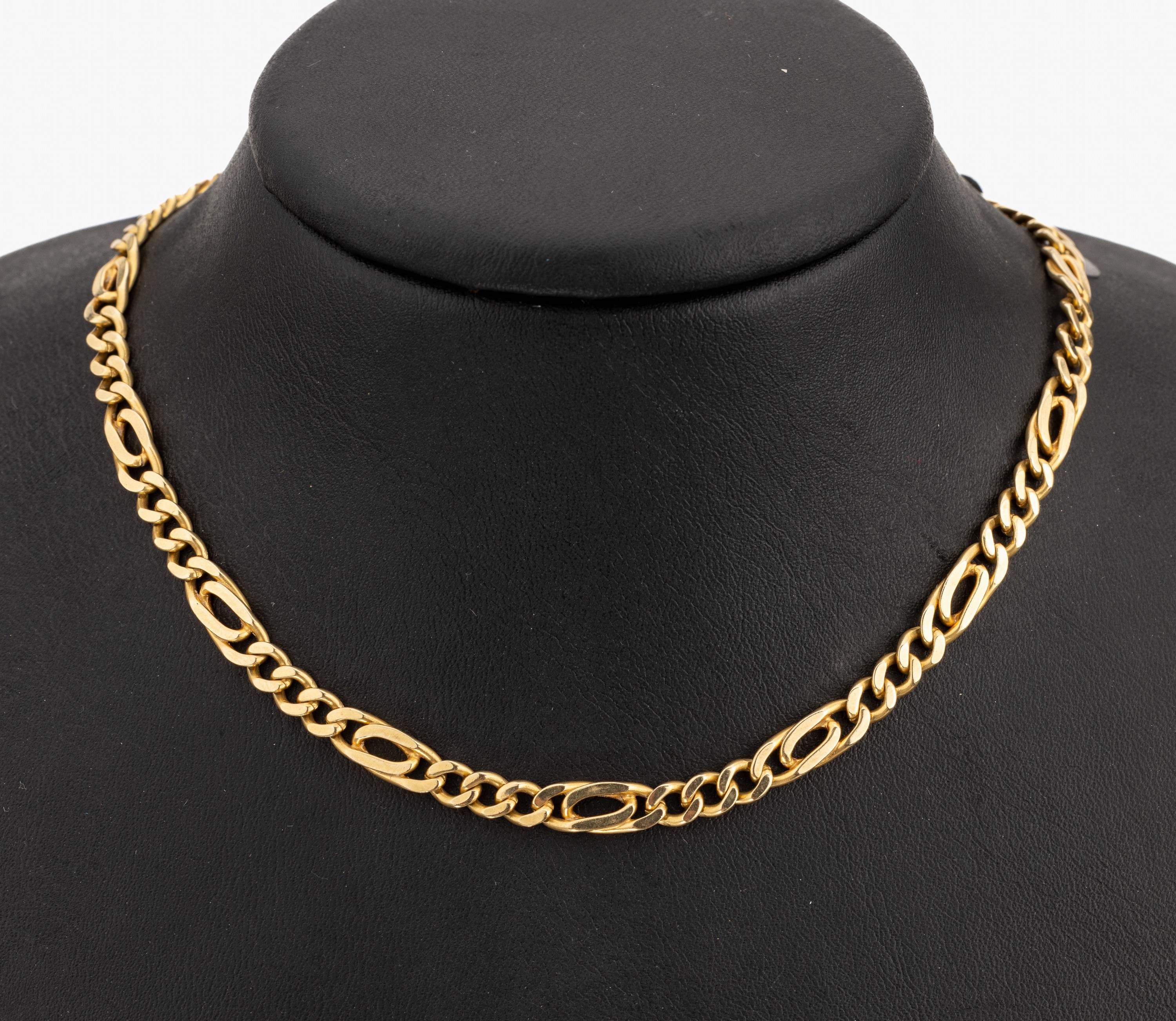 14 kt Gold Collier, ca. 39.9 g, GG 585/000,L. ca. 74 cm, Karabinerschließe