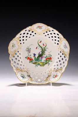 Image Dessert bowl/decorative bowl, Meissen, 20th century, porcelain, Pheasant in the Au, lim. ...