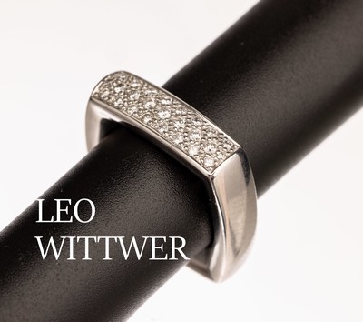 Image 26794682 - 18 kt Gold LEO WITTWER Brillant-Ring