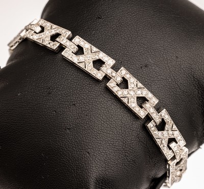 Image 26794913 - 18 kt gold Art Deco diamond bracelet