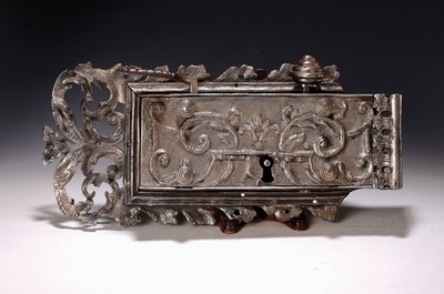 Image Decorative baroque lock, probably a church door, 18th century or around 1700, wrought ...