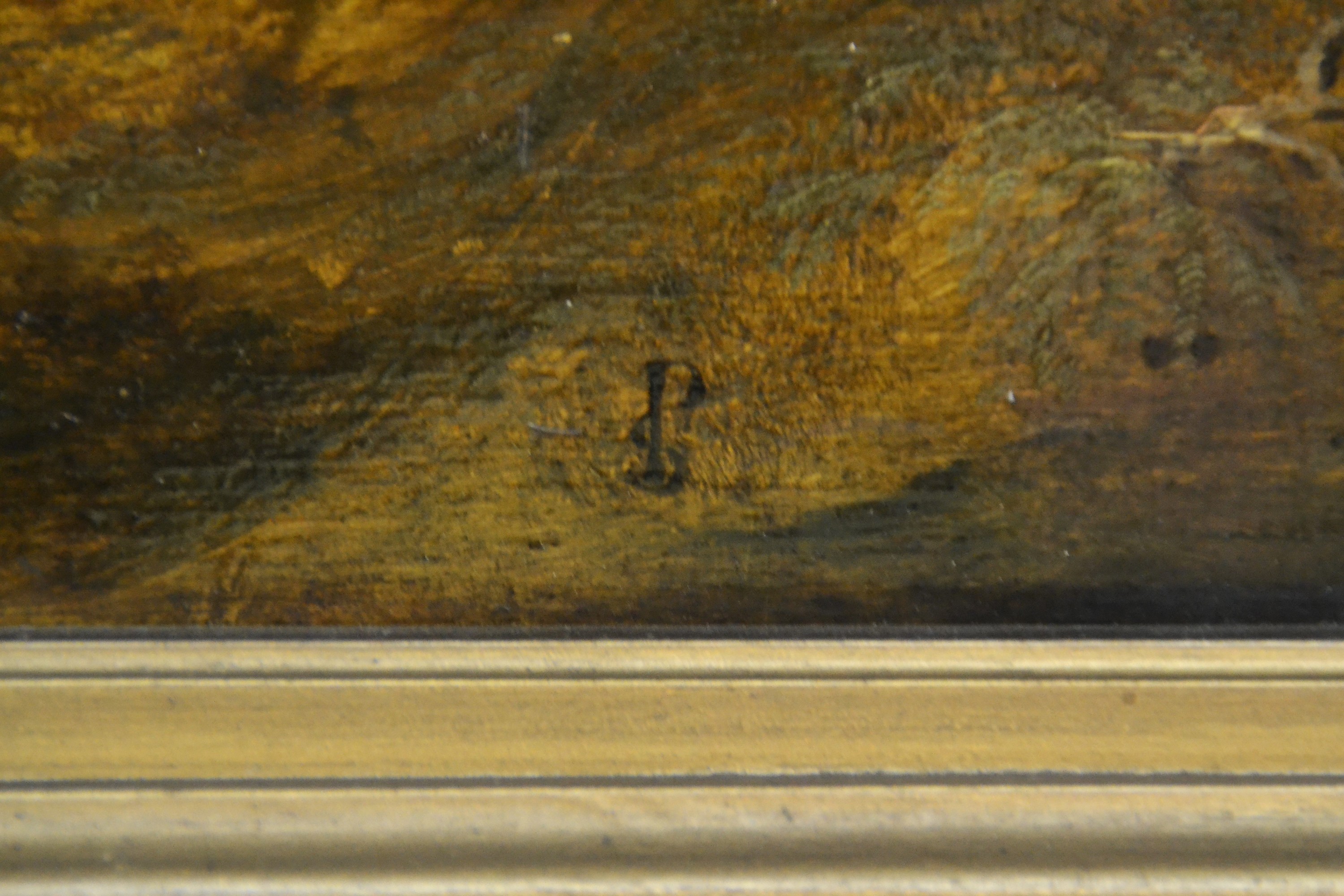 Detail d: Peeter Snyers, 1681-1752 Antwerpen, Schlachtenszene um einen Galgenberg, Gefecht mit Kavallerie und Infanterie, vordergründiges Offiziersgefecht, ...