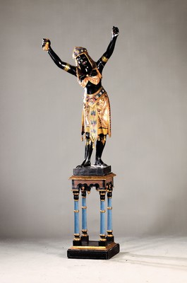 Image Figure chandelier or sculpture, probably Venice, oriental style, around 1900/20, belly ...