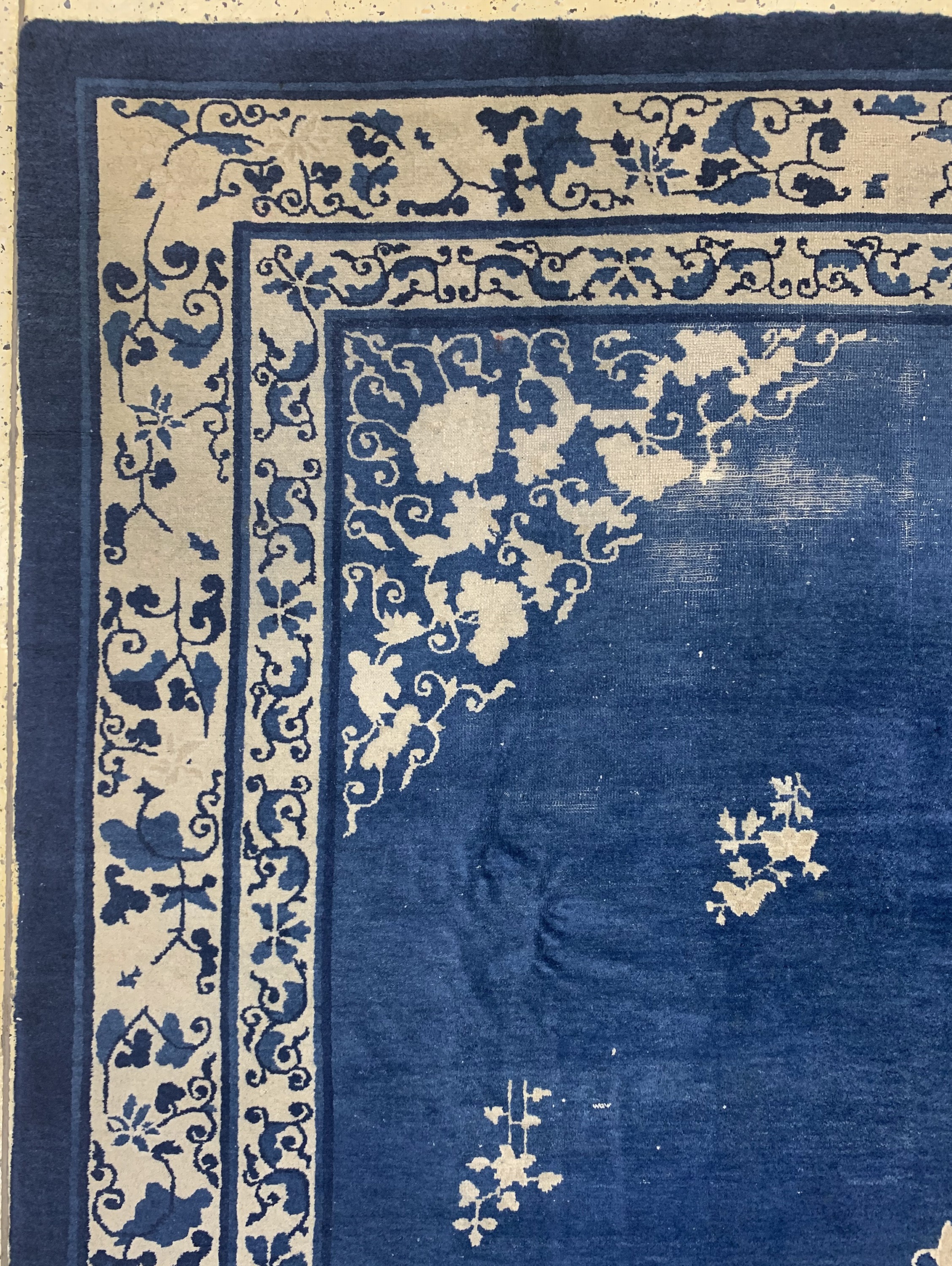 Detail d: Antiker Peking, China, um 1900, Wolle auf Baumwolle, ca. 350 x 273 cm, EHZ: 3-4