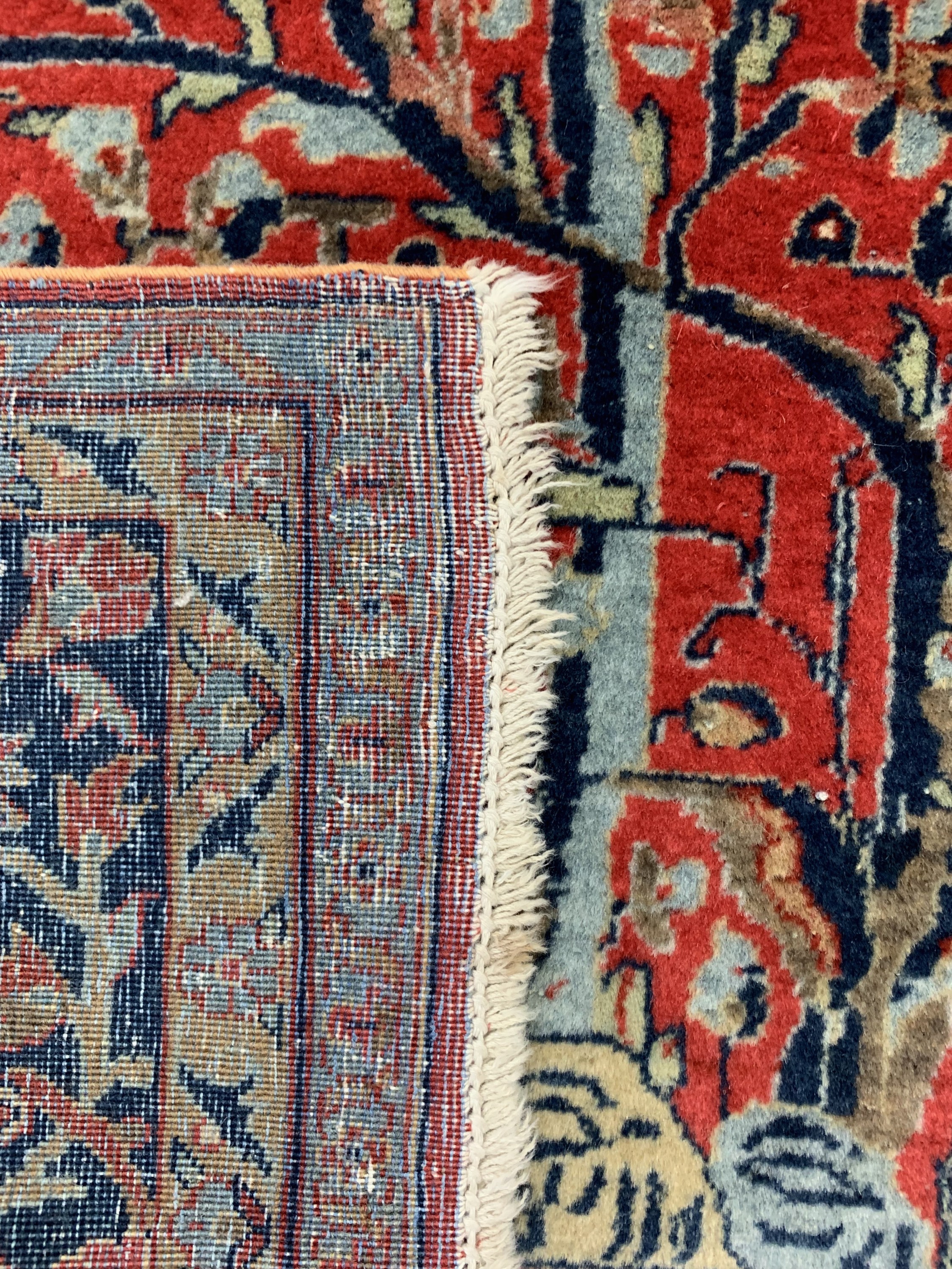 Detail f: Manchester Keschan fein, Persien, um 1900, Manchester-Korkwolle, ca. 207 x 129 cm, gereinigt, EHZ: 2, (Fransen erneurt)