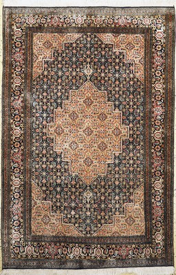 Image Kashmir, India, late 20th century, mercerized cotton, approx. 185 x 125 cm, cleaned, ...