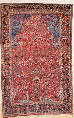 Image Manchester Kashan fine, Persia, around 1900, Manchester-corkwool, approx. 207 x 129 cm, ...