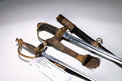 Image Infantry officer's sword based on the old model, for officials from 1889, brass bow ...