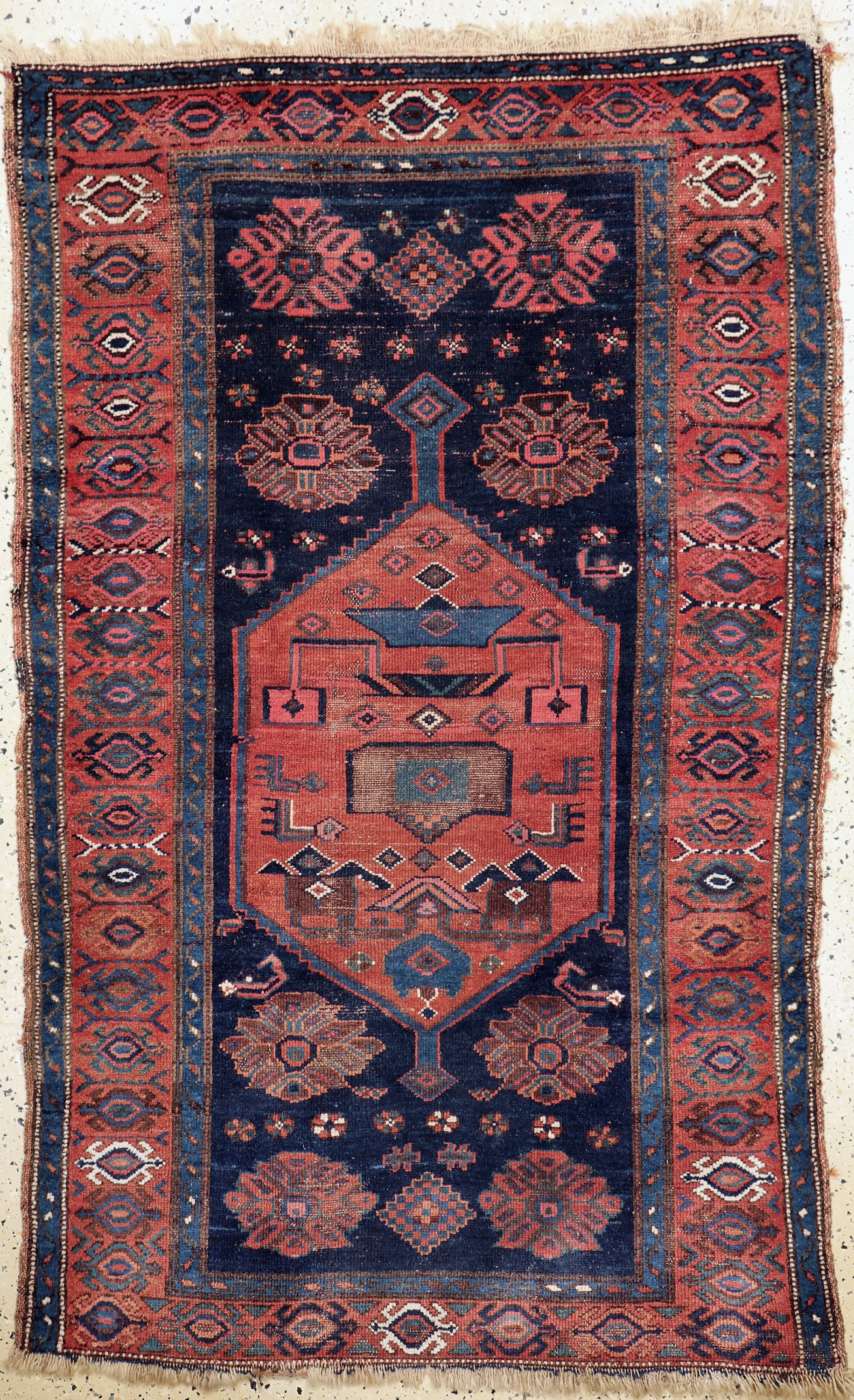Antiker Kordi Bidjar, Persien, um 1900, Wolle auf Wolle, ca. 200 x 122 cm, EHZ: 4
