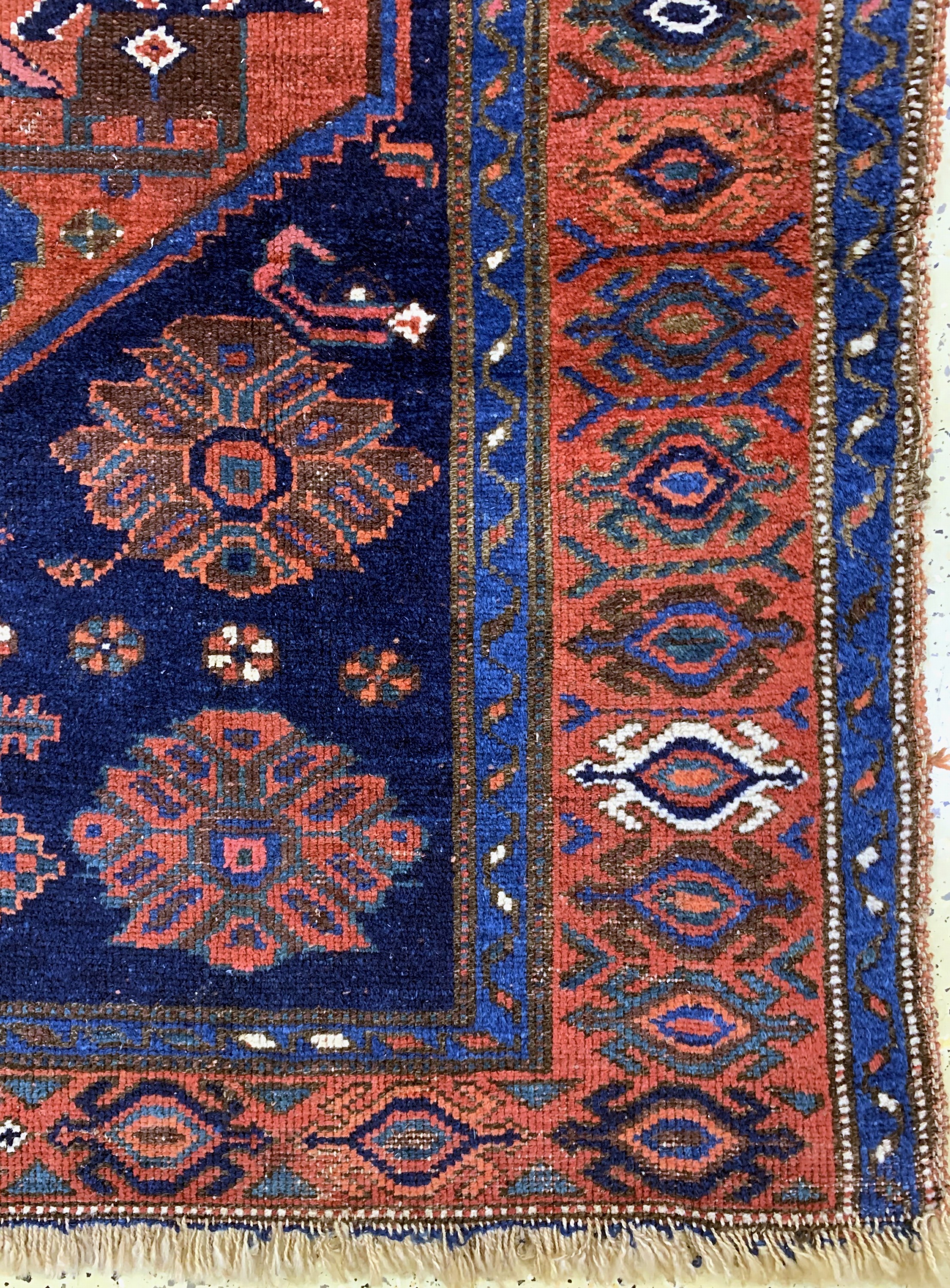 Detail a: Antiker Kordi Bidjar, Persien, um 1900, Wolle auf Wolle, ca. 200 x 122 cm, EHZ: 4