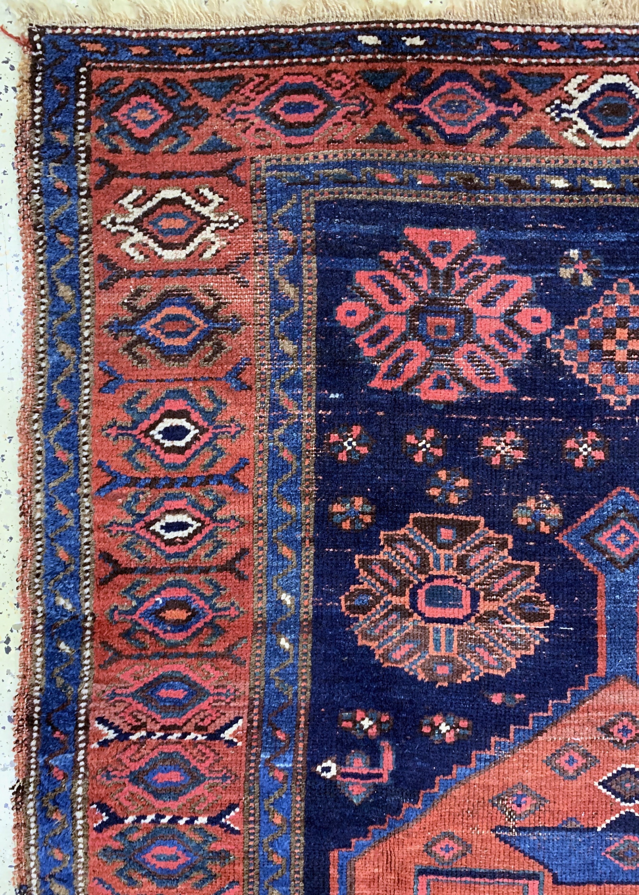 Detail c: Antiker Kordi Bidjar, Persien, um 1900, Wolle auf Wolle, ca. 200 x 122 cm, EHZ: 4