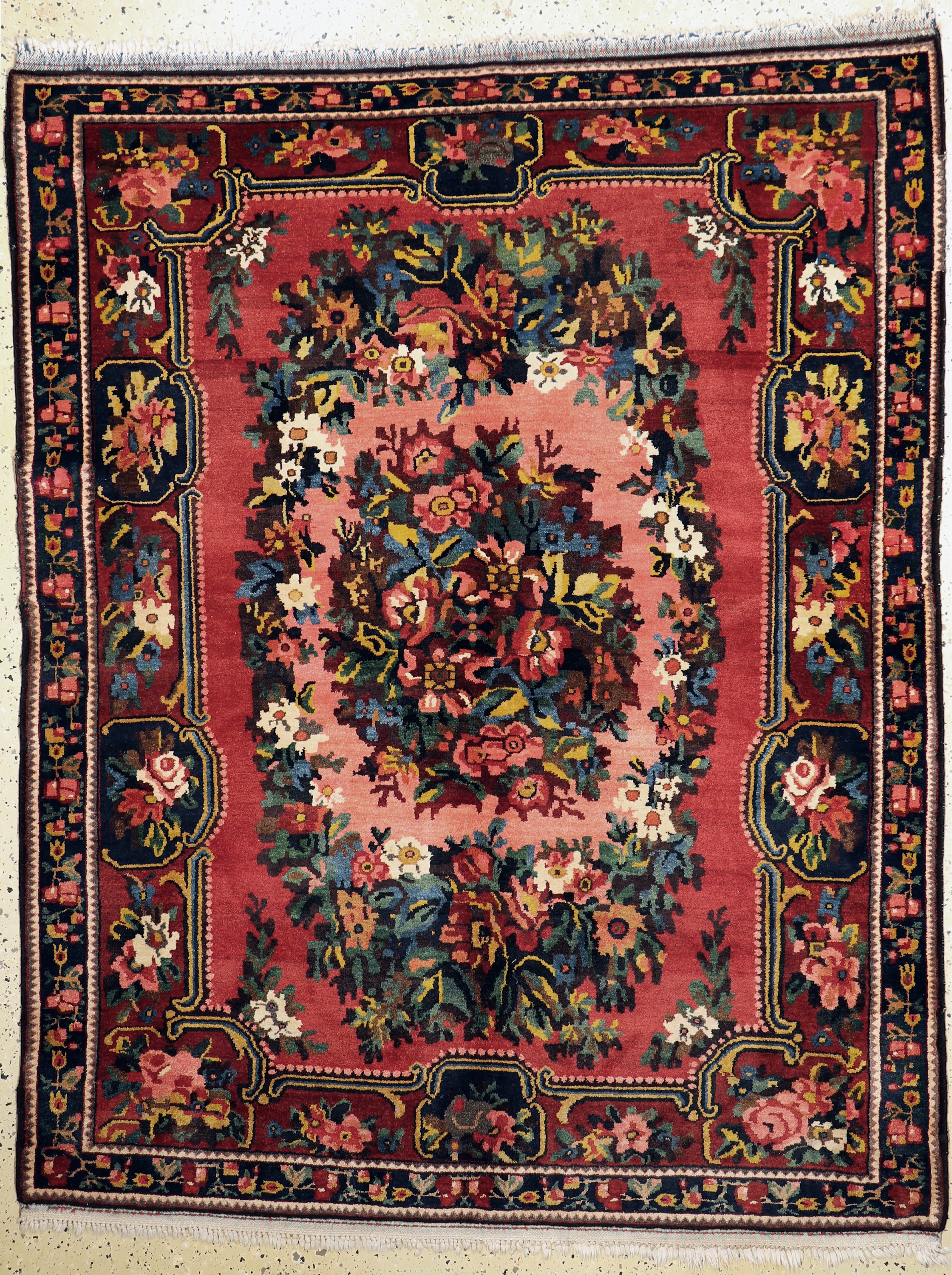 Bachtiar"Gol-Farang", Persien, Mitte 20.Jhd, Wolle auf Baumwolle, ca. 200 x 160 cm,EHZ: 4, (Restaurierungen & Risse)