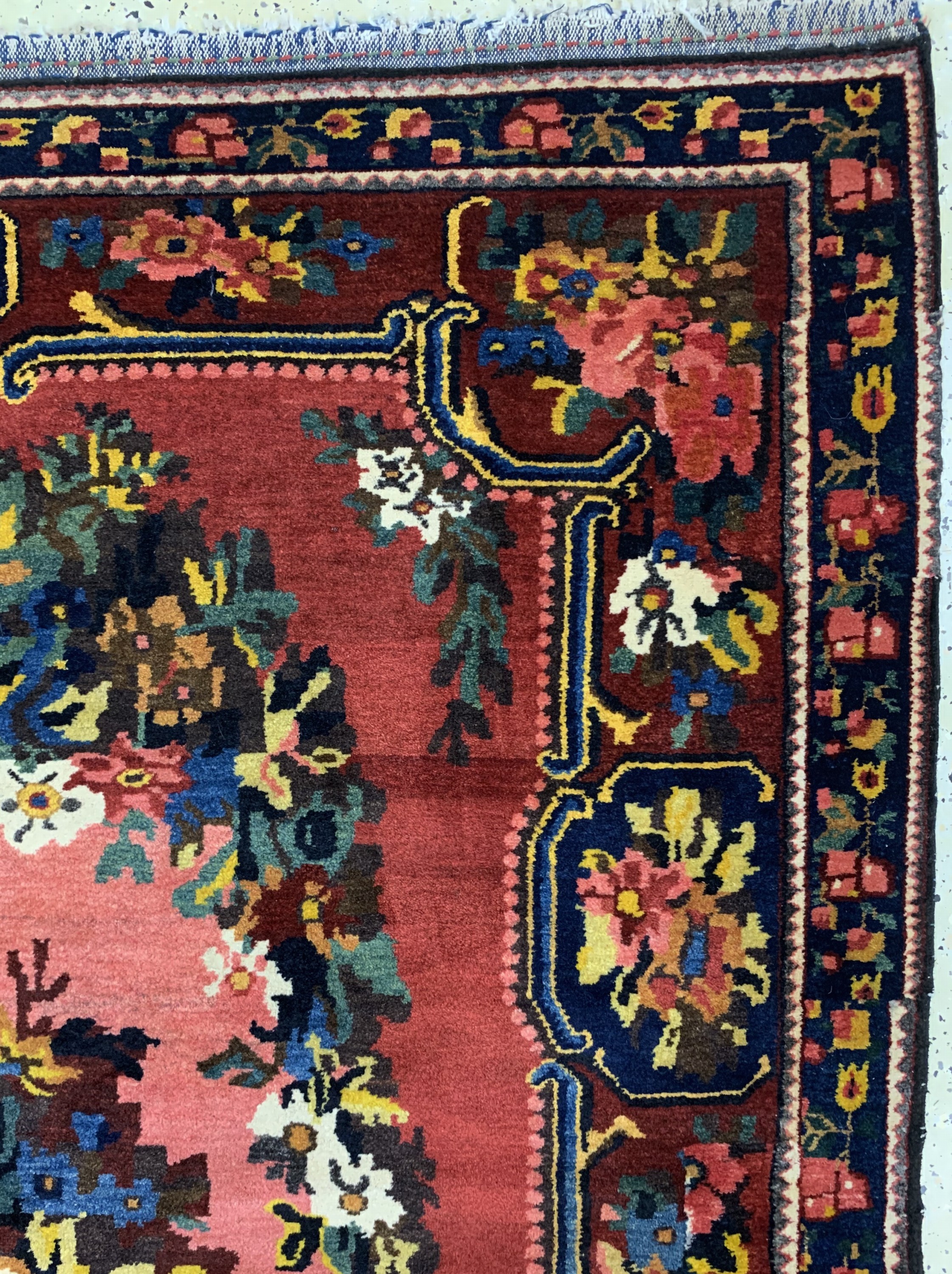 Detail d: Bachtiar"Gol-Farang", Persien, Mitte 20.Jhd, Wolle auf Baumwolle, ca. 200 x 160 cm,EHZ: 4, (Restaurierungen & Risse)