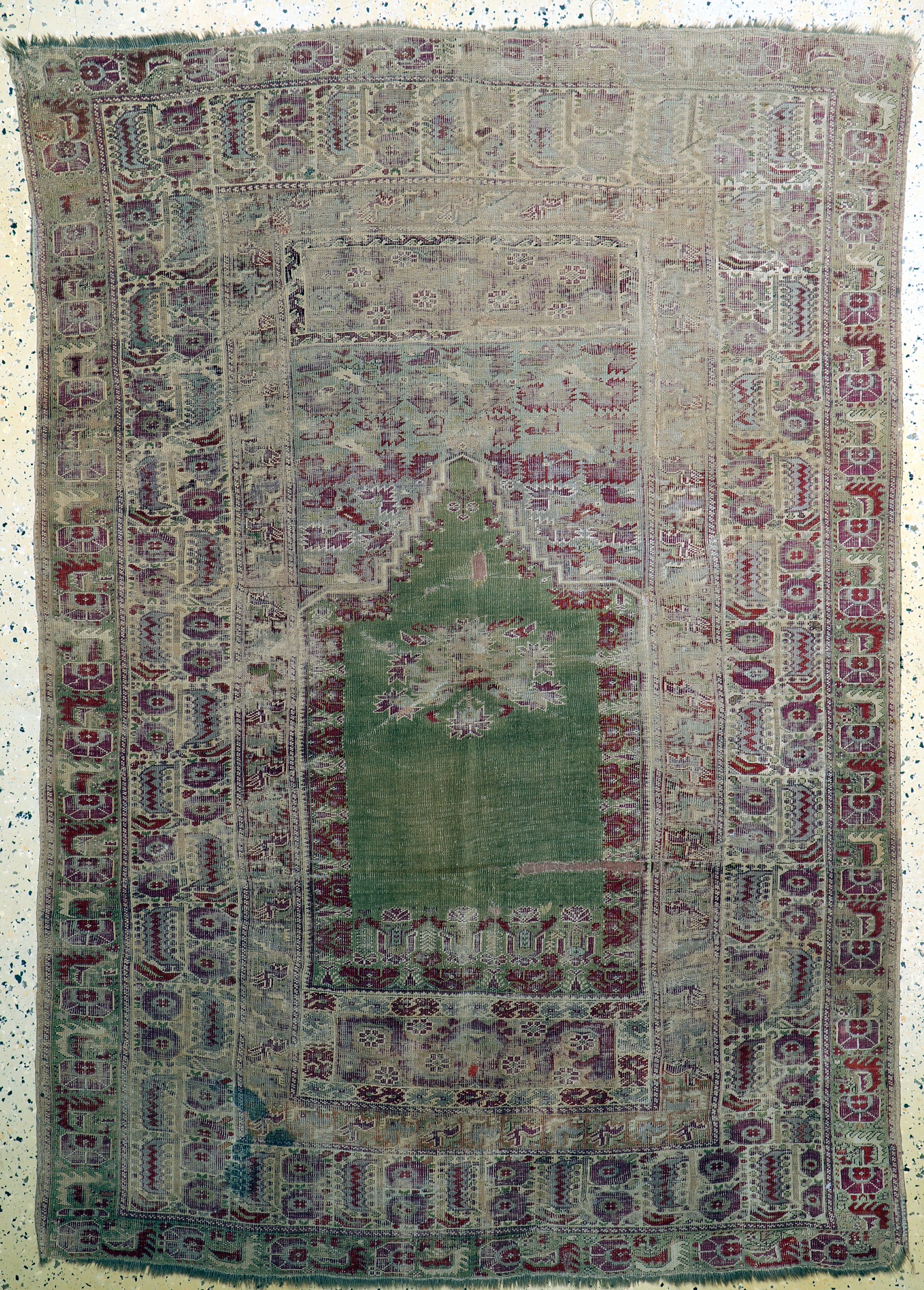 Antiker Giordes, Türkei, 19.Jhd, Wolle auf Baumwolle, ca. 190 x 140 cm, EHZ: 4