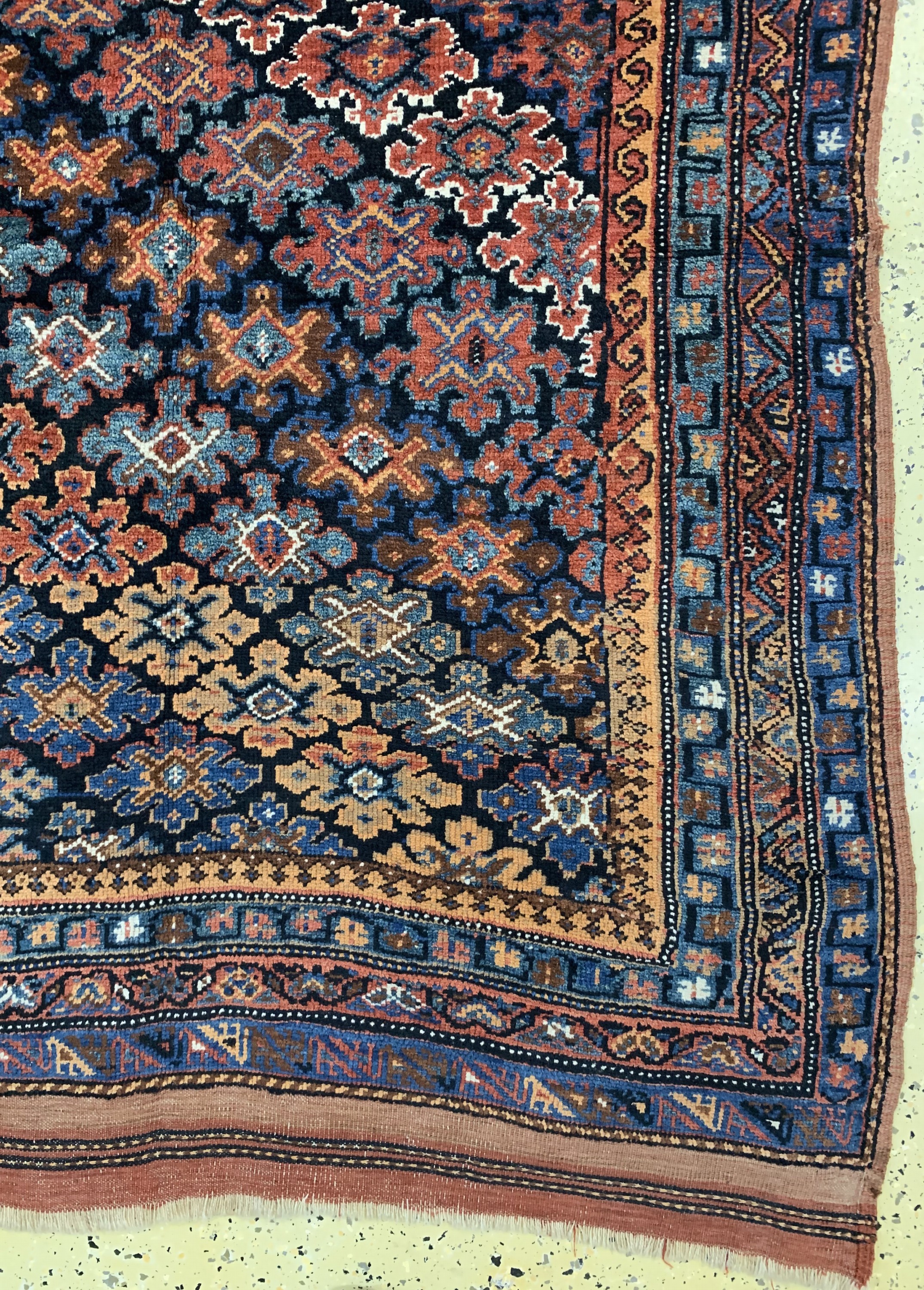 Detail a: Kurdischer Dorfteppich, Persien, um 1900, Wolle auf Baumwolle, ca. 305 x 175 cm, EHZ: 2-3