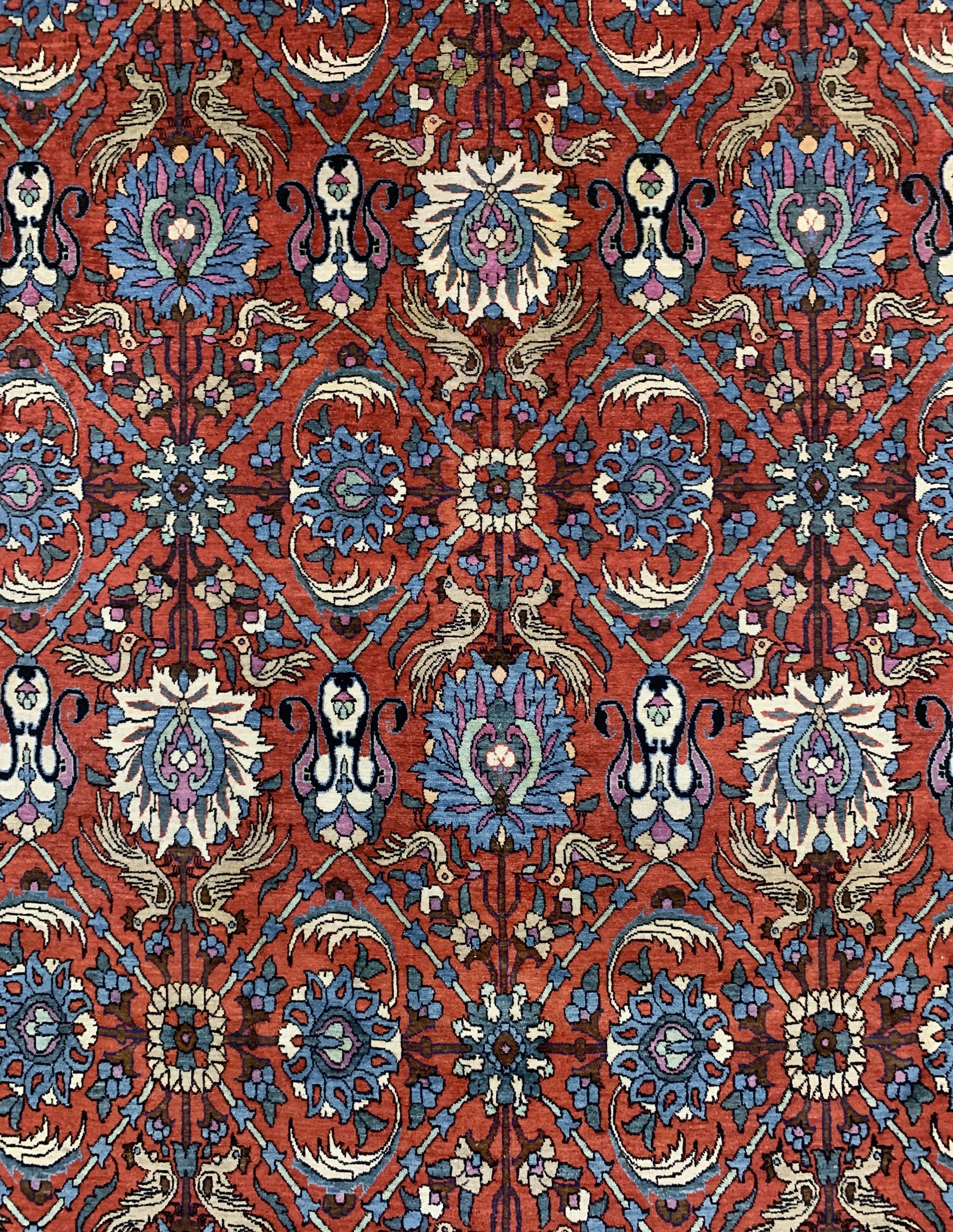 Detail c: Weramin alt, Persien, Mitte 20.Jhd, Wolle auf Baumwolle, ca. 325 x 202 cm, EHZ: 2-3