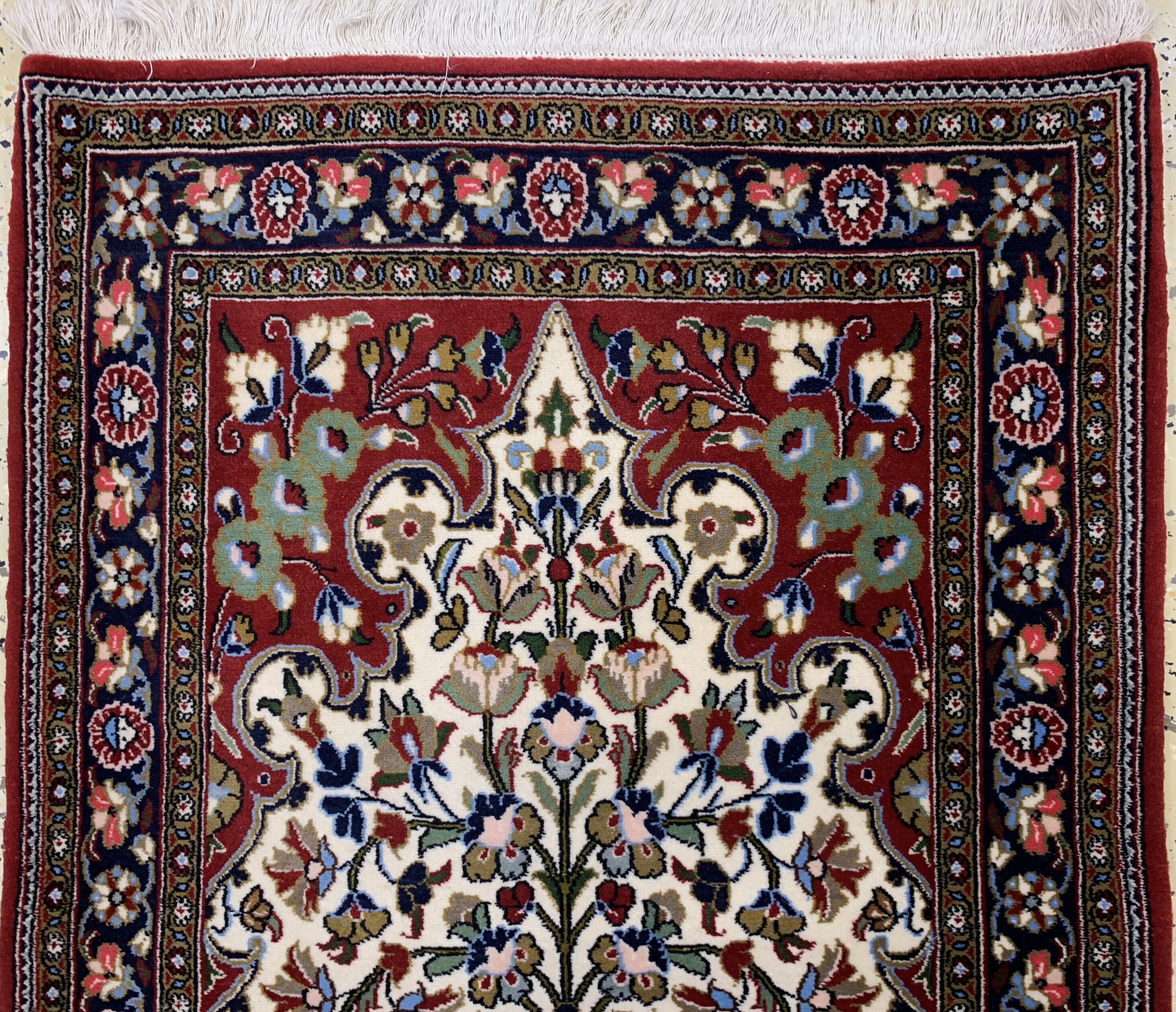 Detail a: Ghom Kork, Persien, ca. 30 Jahre, Korkwolleauf Baumwolle, ca. 130 x 82 cm, EHZ: 1-2