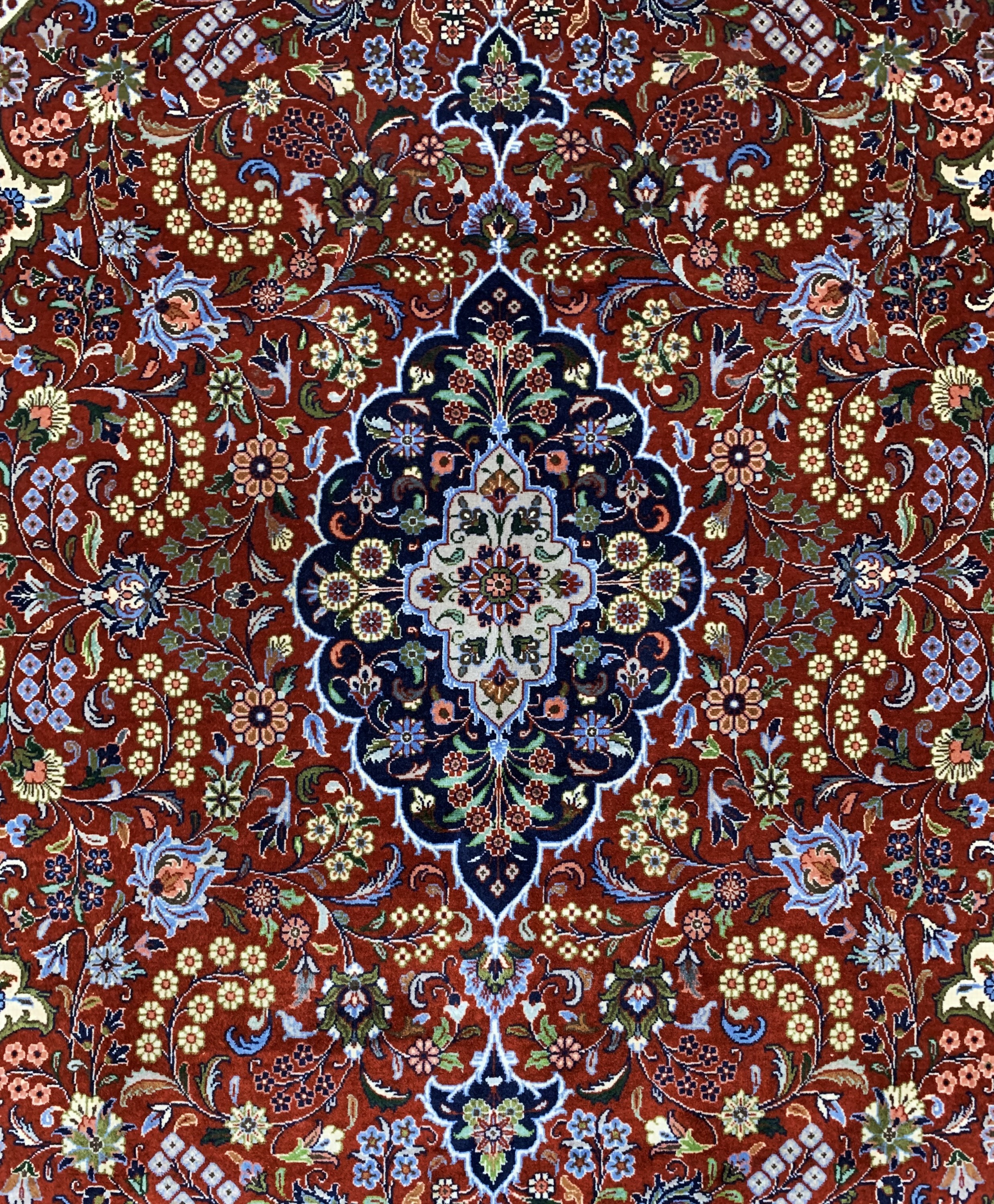 Detail b: Ghom Kork fein, Persien, ca. 30 Jahre, Korkwolle auf Baumwolle, ca. 225 x 140 cm, EHZ: 2, (minimal restauriert)