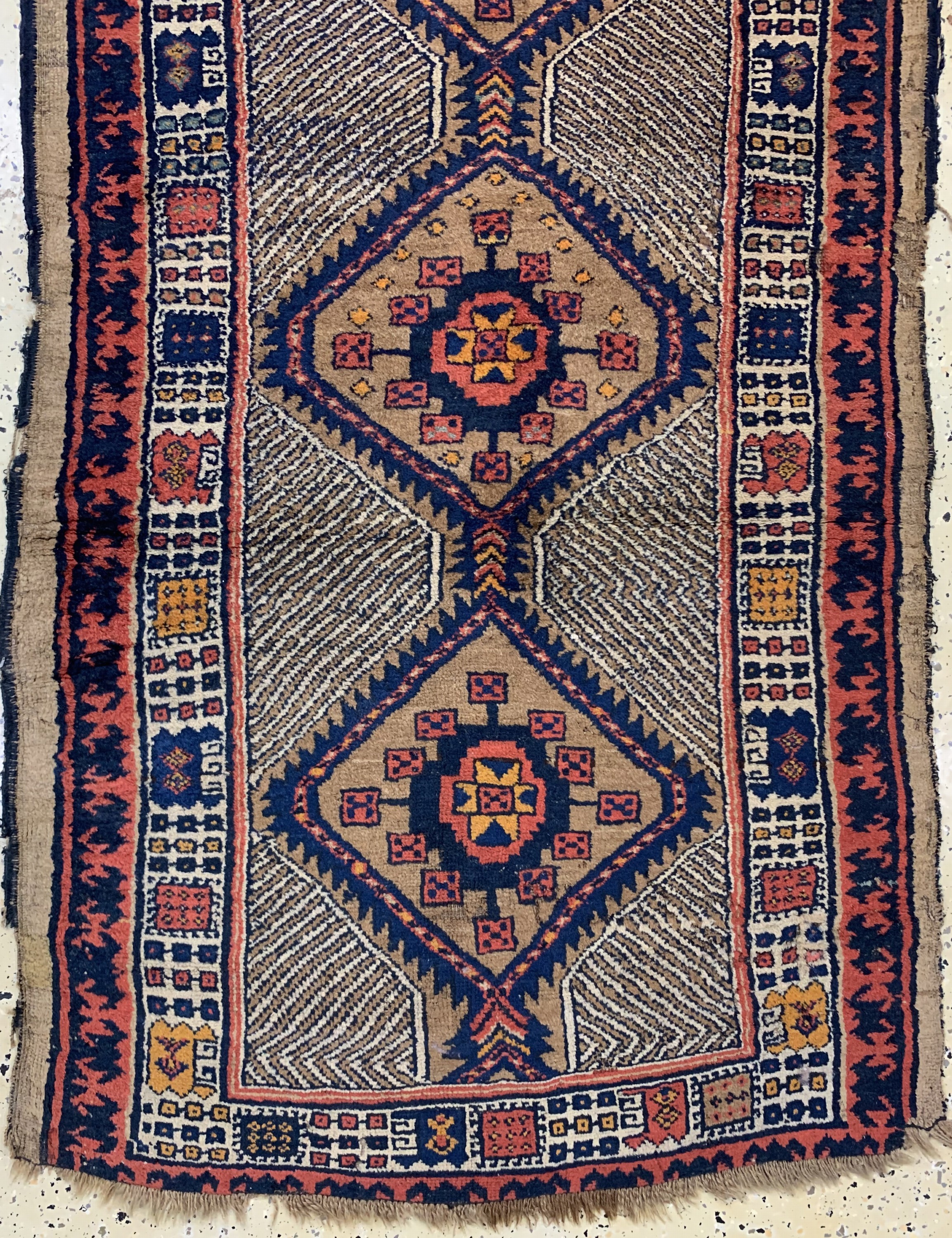 Detail c: Meschgin antik, Persien, 19.Jhd, Wolle auf Wolle, ca. 290 x 98 cm, EHZ: 4