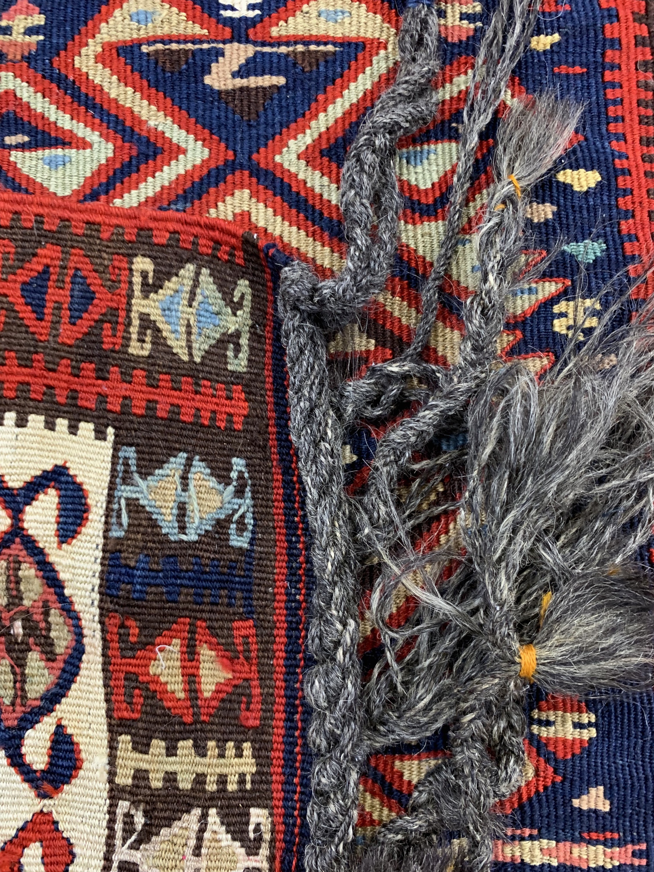 Detail f: Malatya Kelim(2 Bahnig), Türkei, um 1920/1930, Wolle auf Wolle, ca. 205 x 152 cm, EHZ: 2