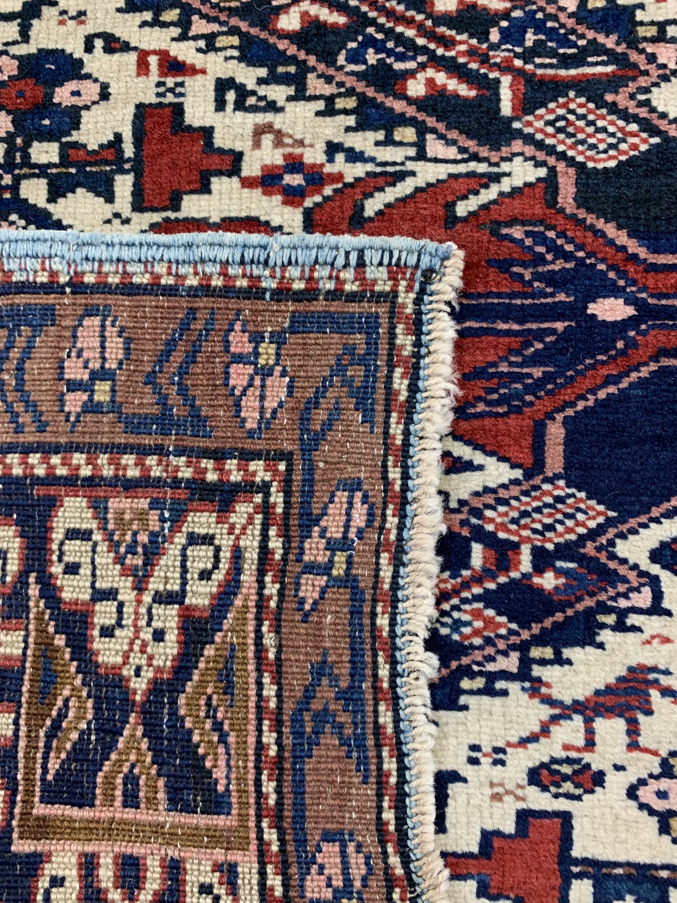 Detail f: Seychur alt, Kaukasus, um 1920/1930, Wolle auf Wolle, ca. 186 x 133 cm, EHZ: 2-3