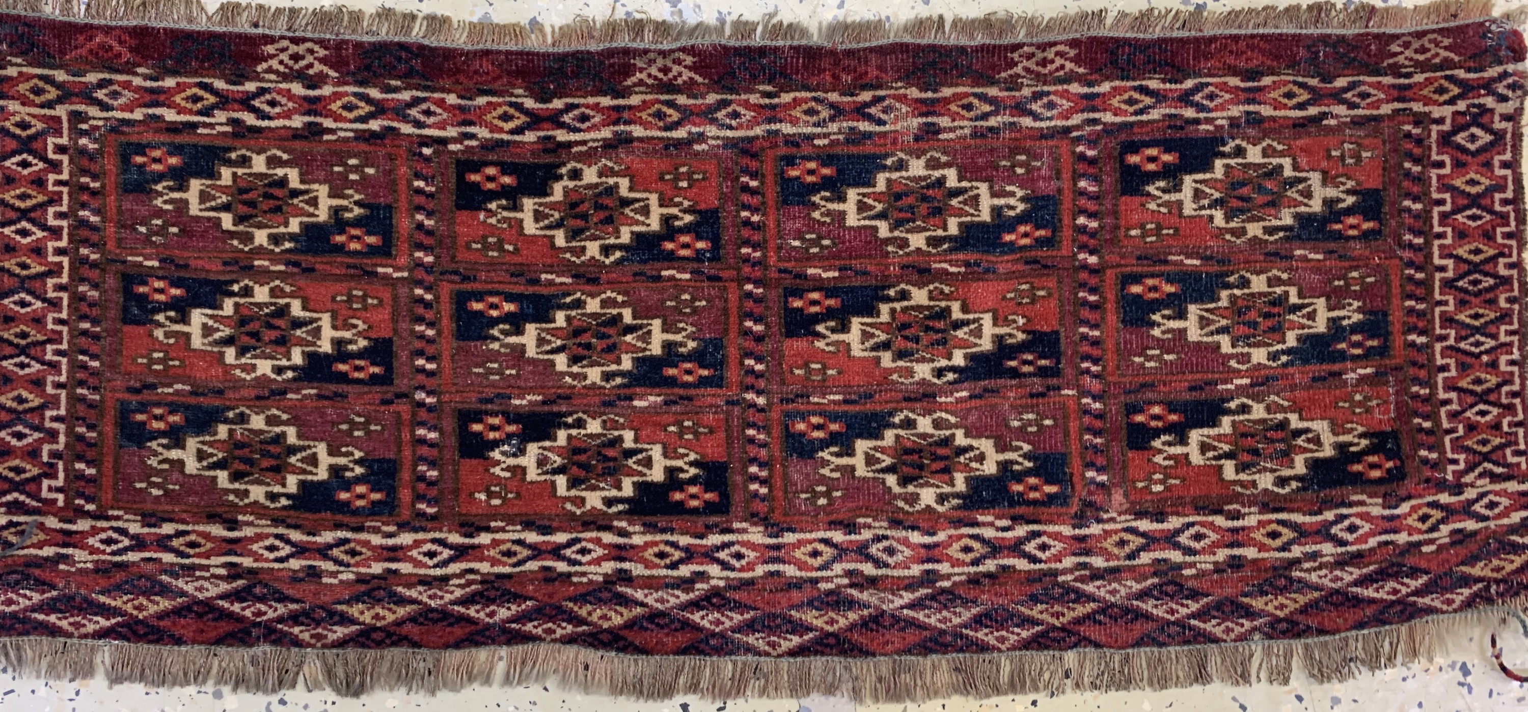 Detail c: 3 Lots Torba & Okbash, Turkmenistan, um 1900, Wolle auf Wolle, ca. 80 x 30 cm
