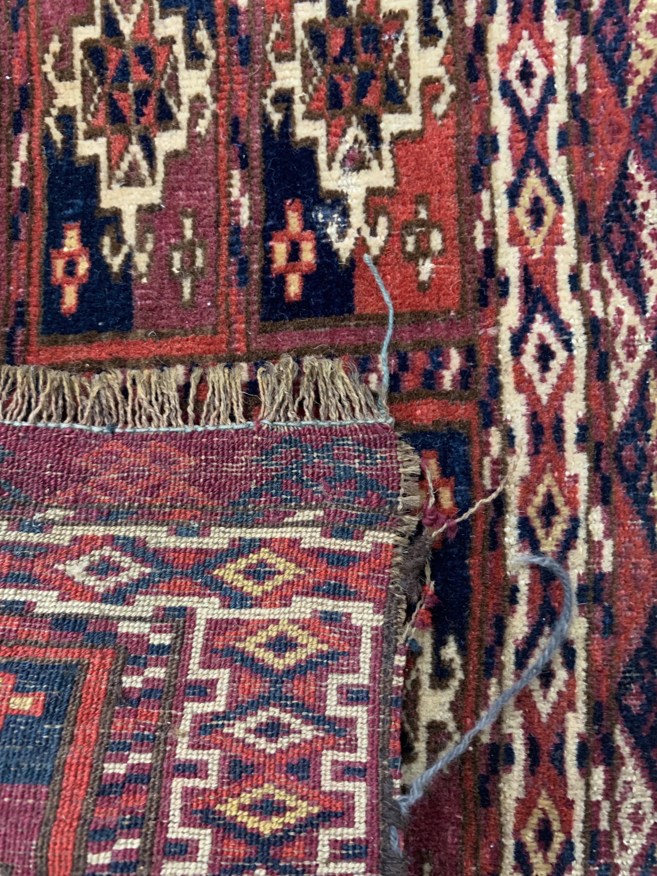 Detail d: 3 Lots Torba & Okbash, Turkmenistan, um 1900, Wolle auf Wolle, ca. 80 x 30 cm