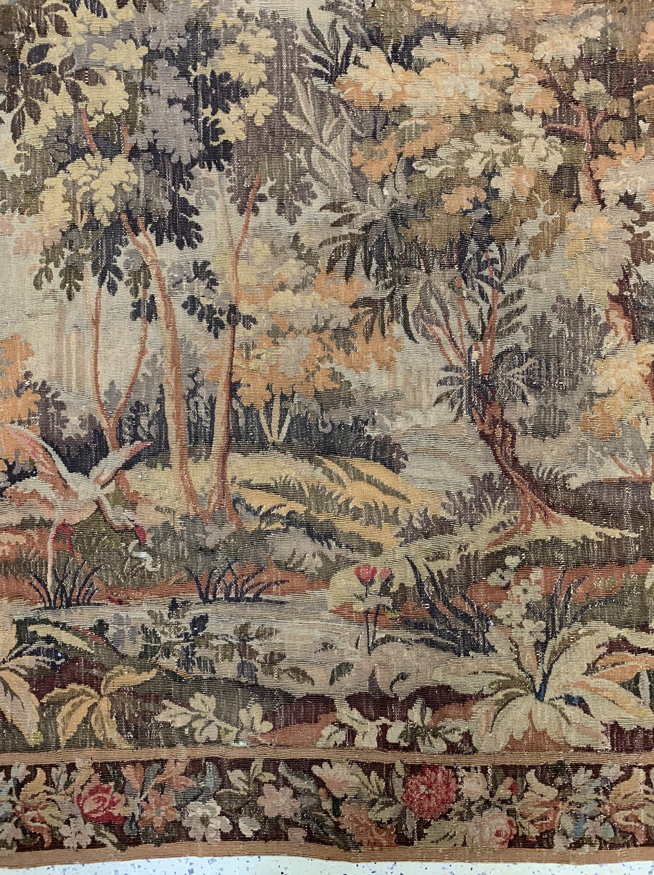 Detail c: Tapisserie antik, Flandern, 19.Jhd, Wolle auf Baumwolle, ca. 350 x 305 cm, EHZ: 3